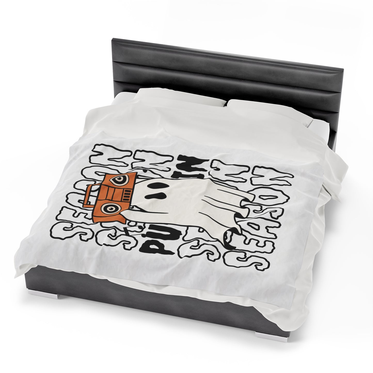 Couverture Peluche Velours - Halloween - Petit Fantôme - 15