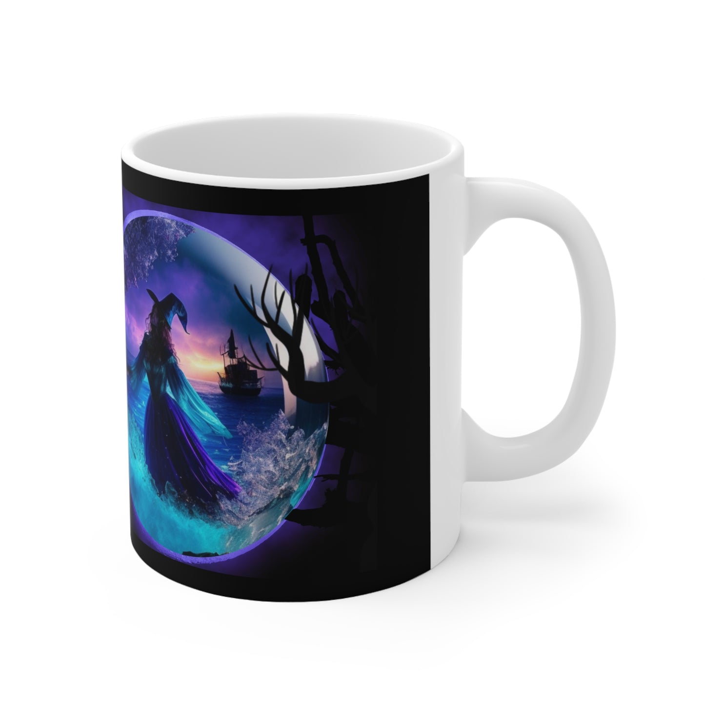 Taza de Cerámica 11oz - Bruja de Halloween AI - 02