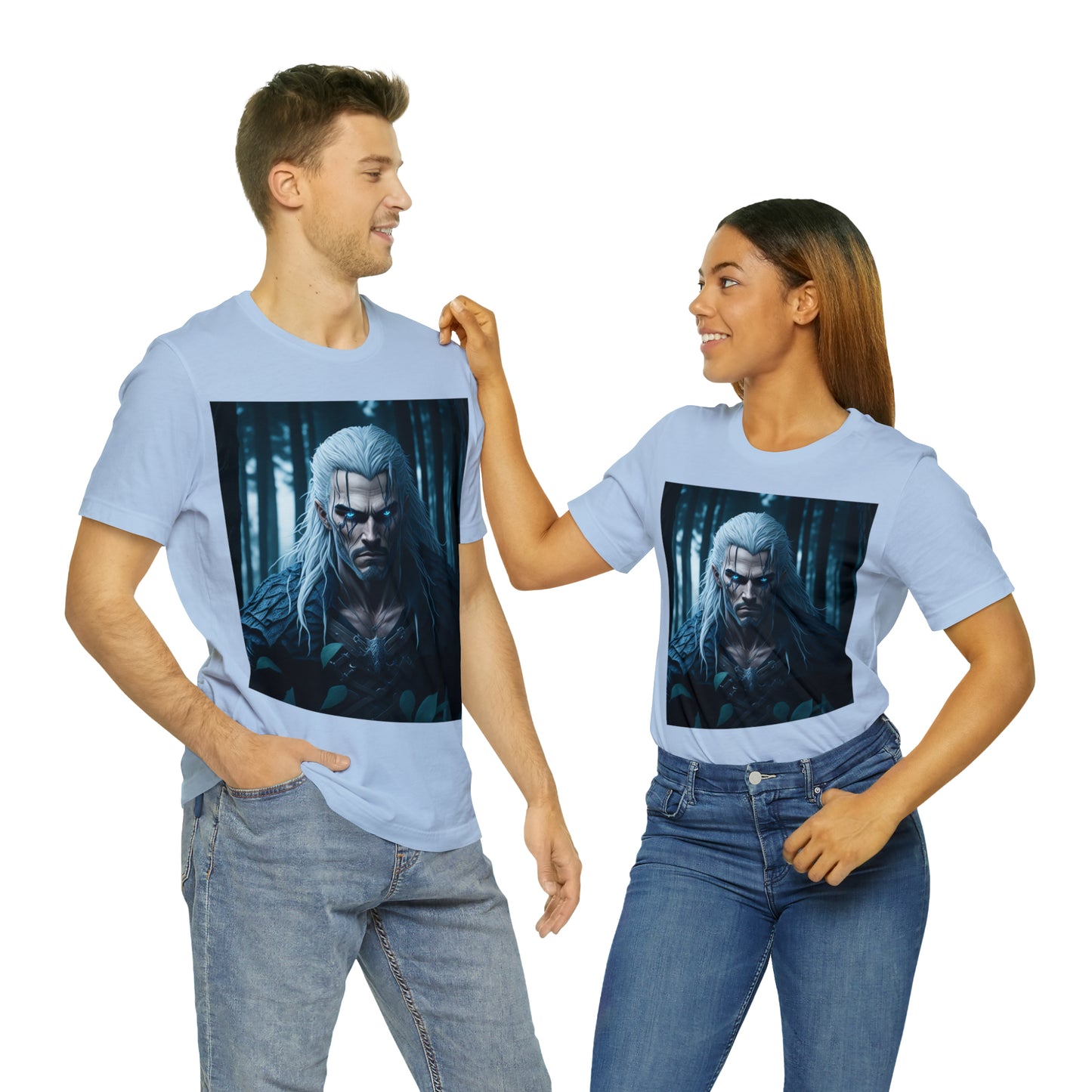 Camiseta de manga corta Unisex Jersey - Halloween Witch man AI - 02