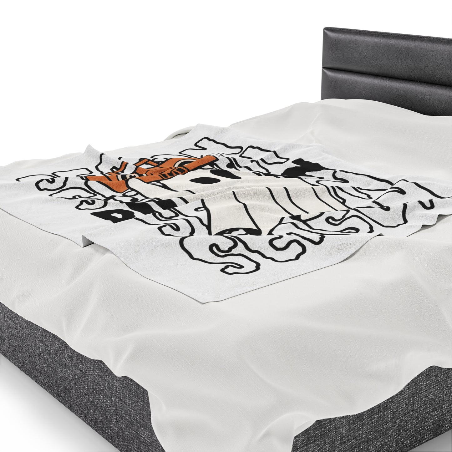 Couverture Peluche Velours - Halloween - Petit Fantôme - 15
