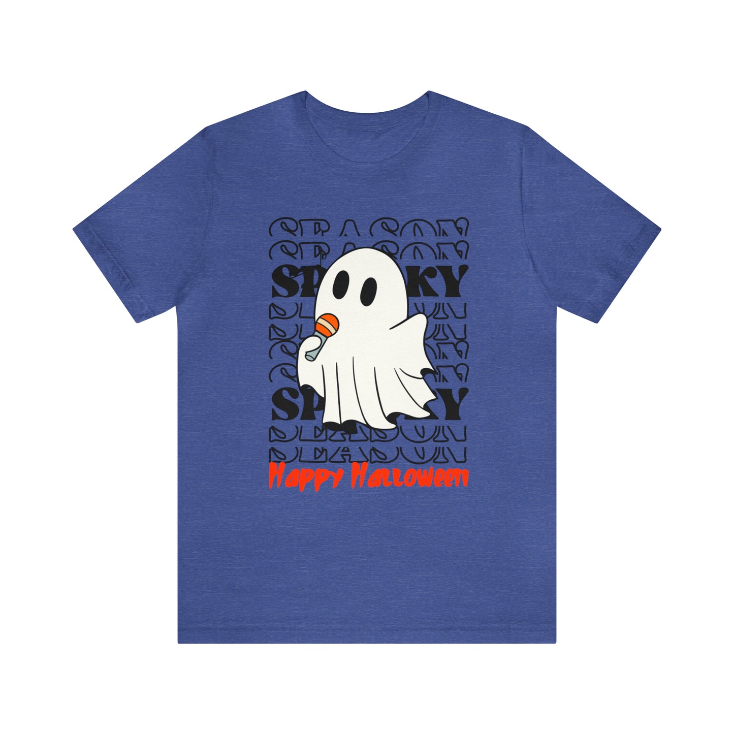 Camiseta de manga corta de jersey unisex - Halloween - Pequeño fantasma - 06