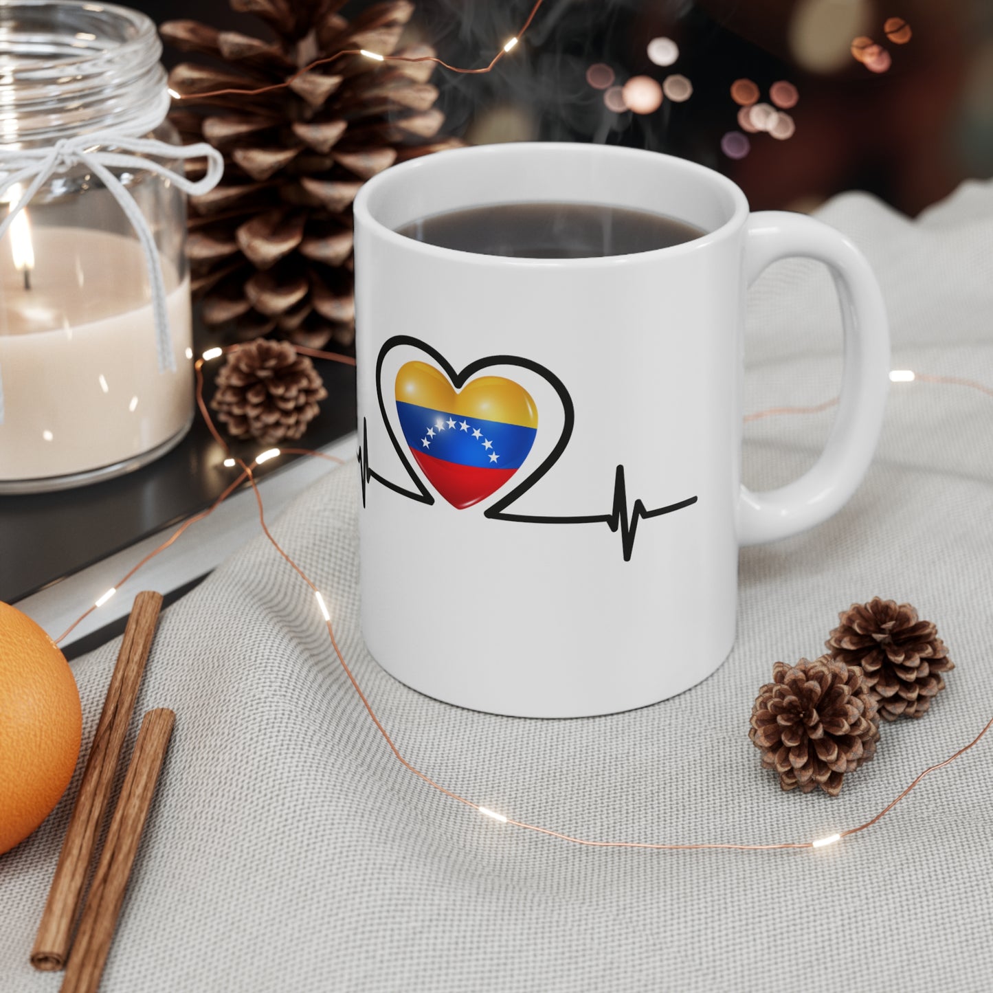 Ceramic Mug 11 oz - Venezuela's flag