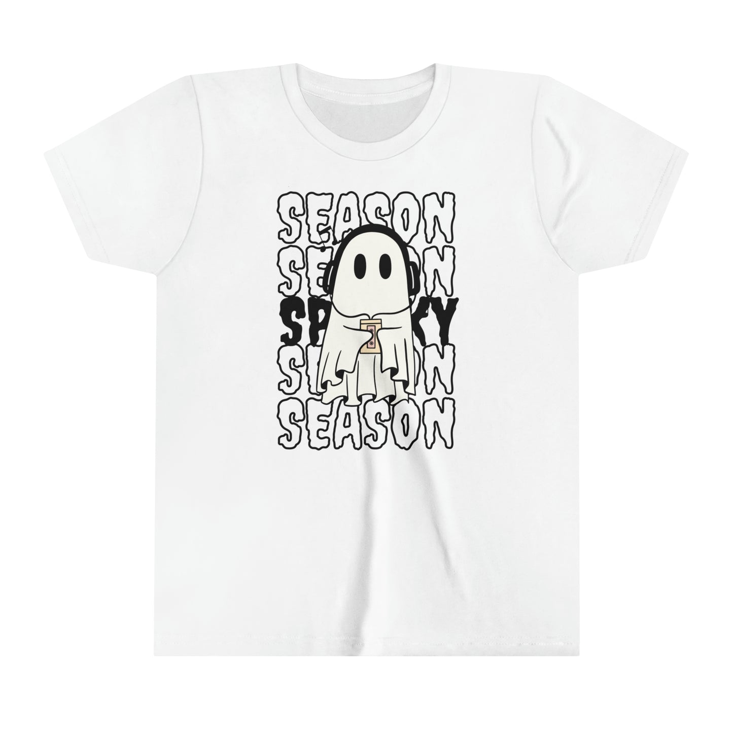 T-shirt à manches courtes pour jeunes - Halloween - Petit Fantôme - 16
