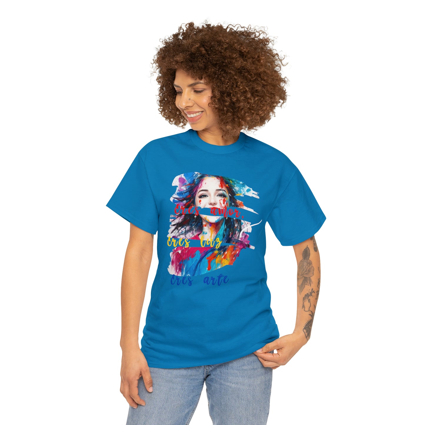 Camiseta unisex de algodón pesado - Amor y libertad - 04