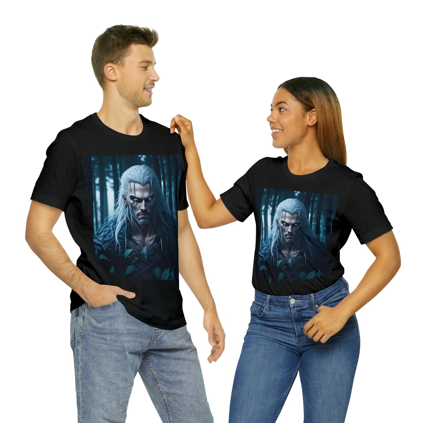 Camiseta de manga corta Unisex Jersey - Halloween Witch man AI - 02