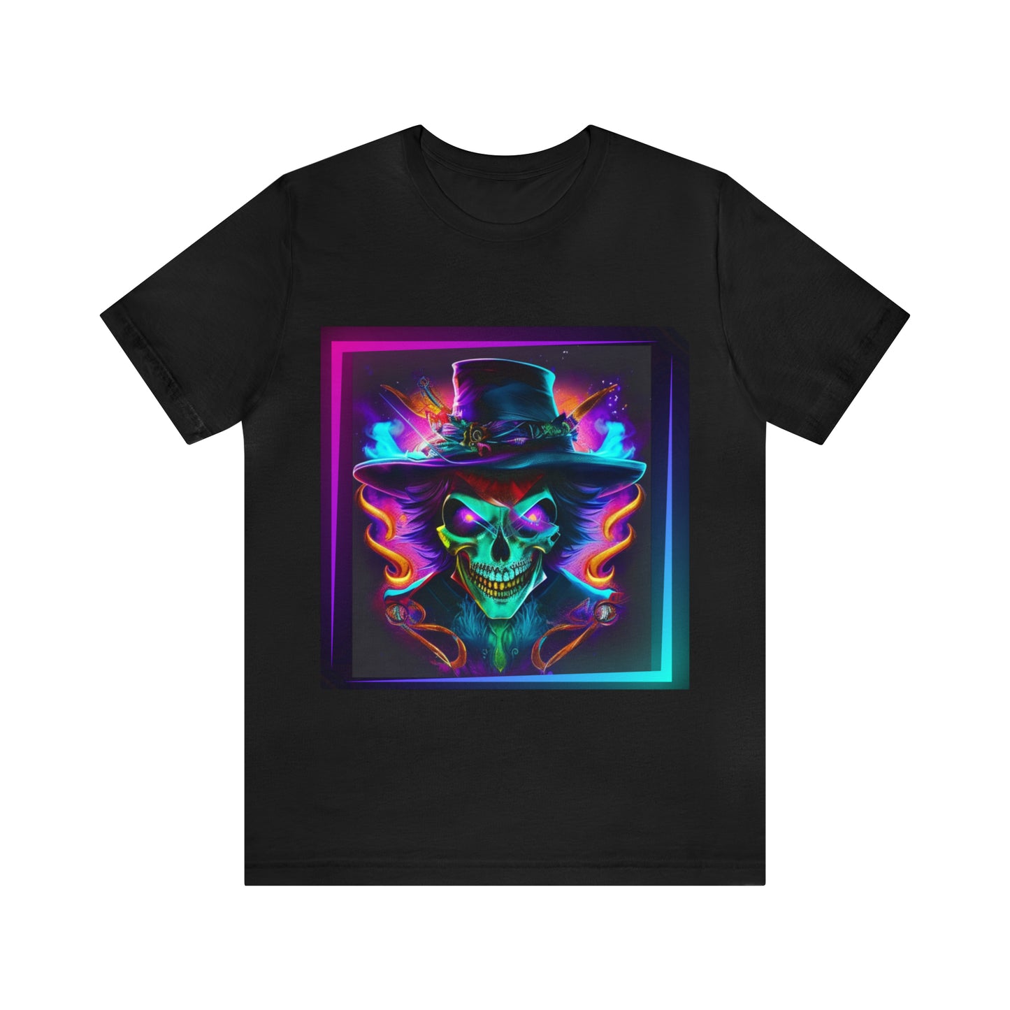Camiseta de manga corta unisex Jersey - Calaveras de brujas de Halloween - 01