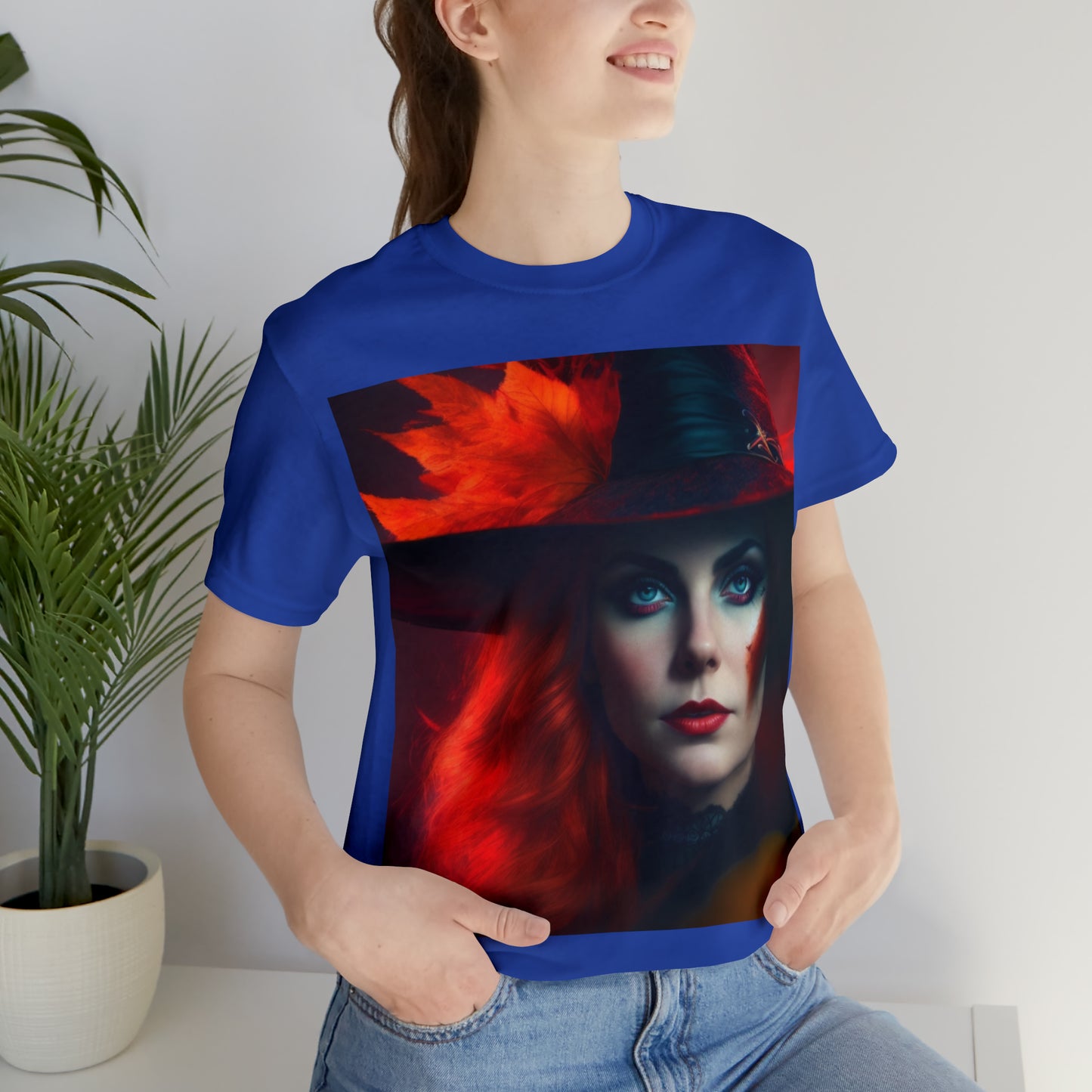 Camiseta de manga corta unisex Jersey - Halloween Witch AI - 03