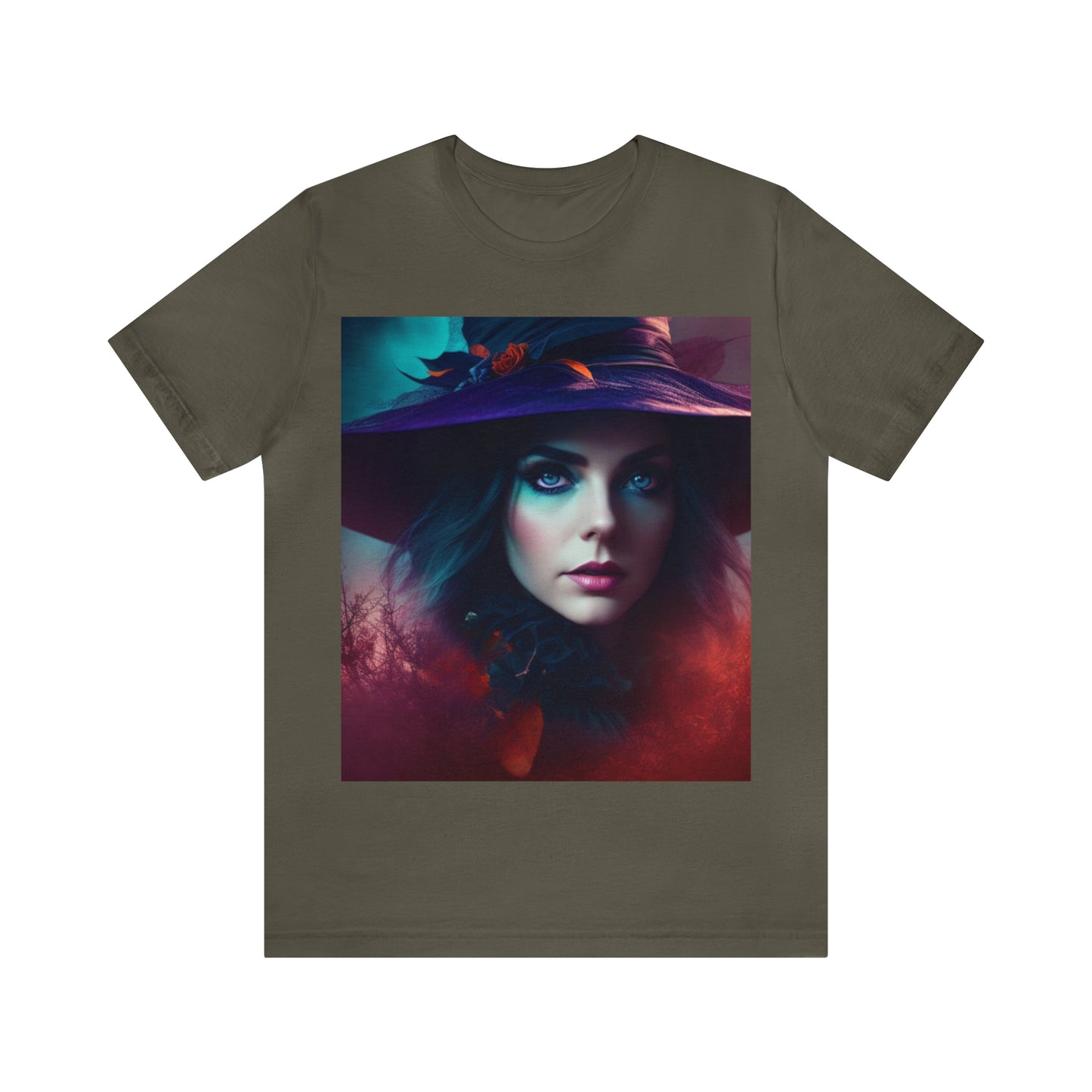 Camiseta de manga corta unisex Jersey - Halloween Witch AI - 08