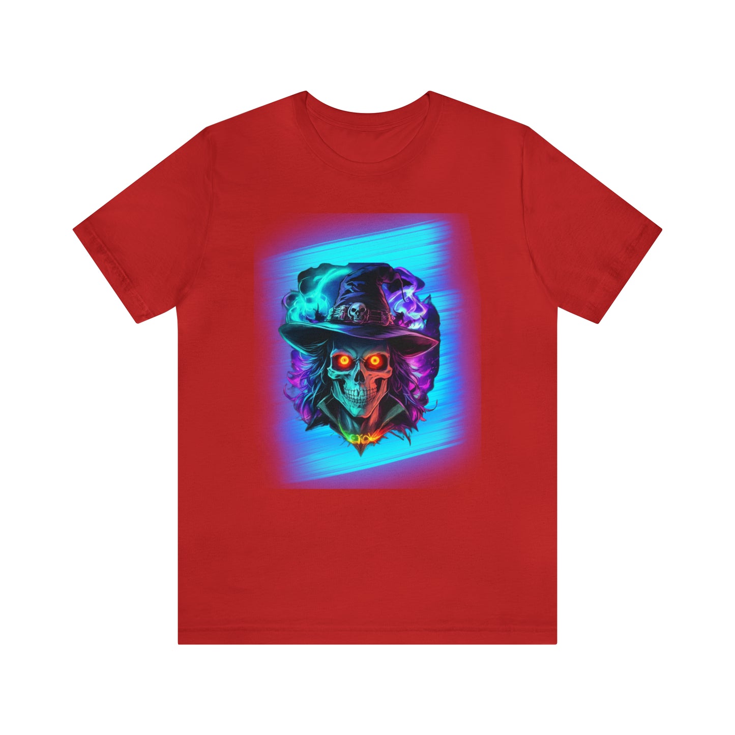 Camiseta de manga corta unisex Jersey - Calaveras de brujas de Halloween - 08