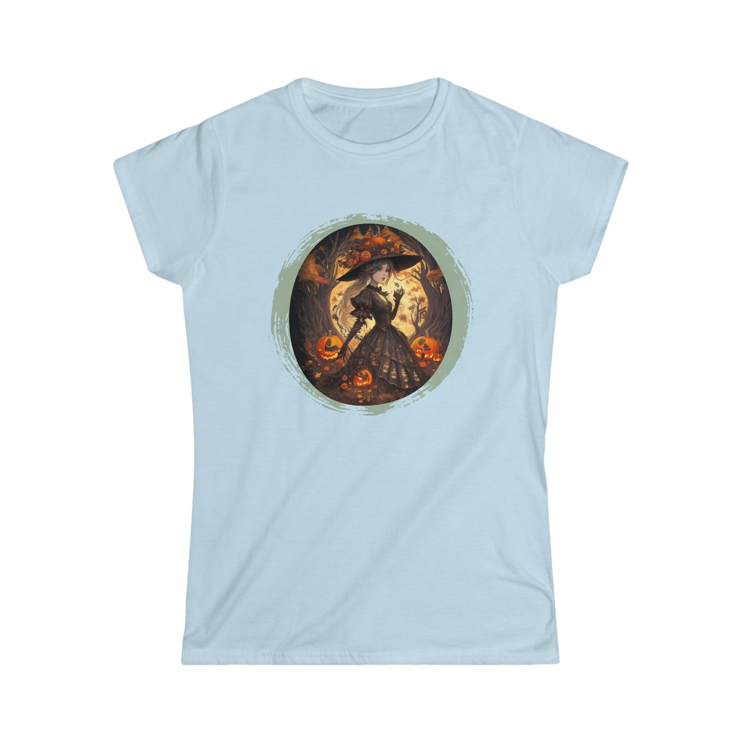 Camiseta Softstyle para mujer - Halloween - Miss Bruja - 01
