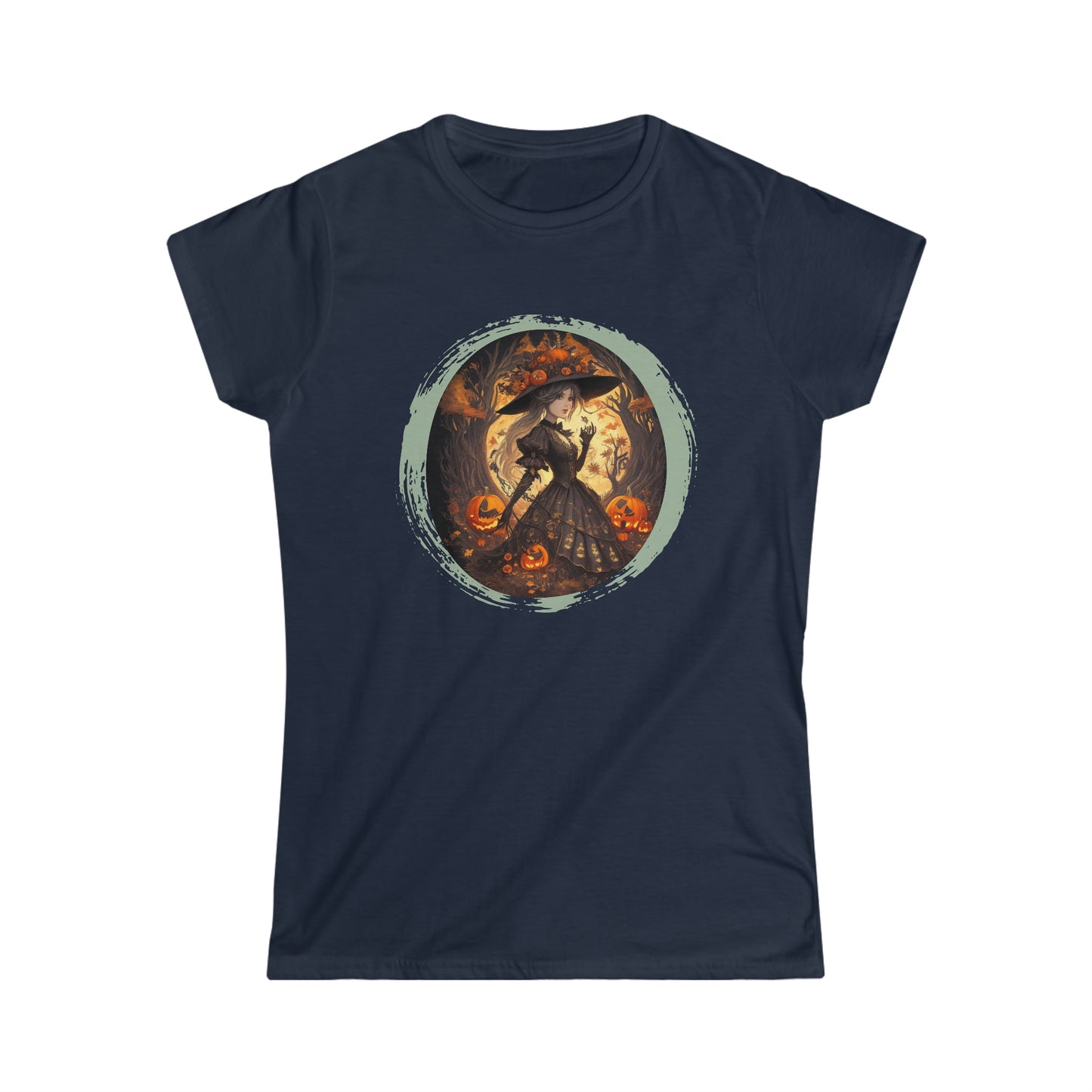 Camiseta Softstyle para mujer - Halloween - Miss Bruja - 01