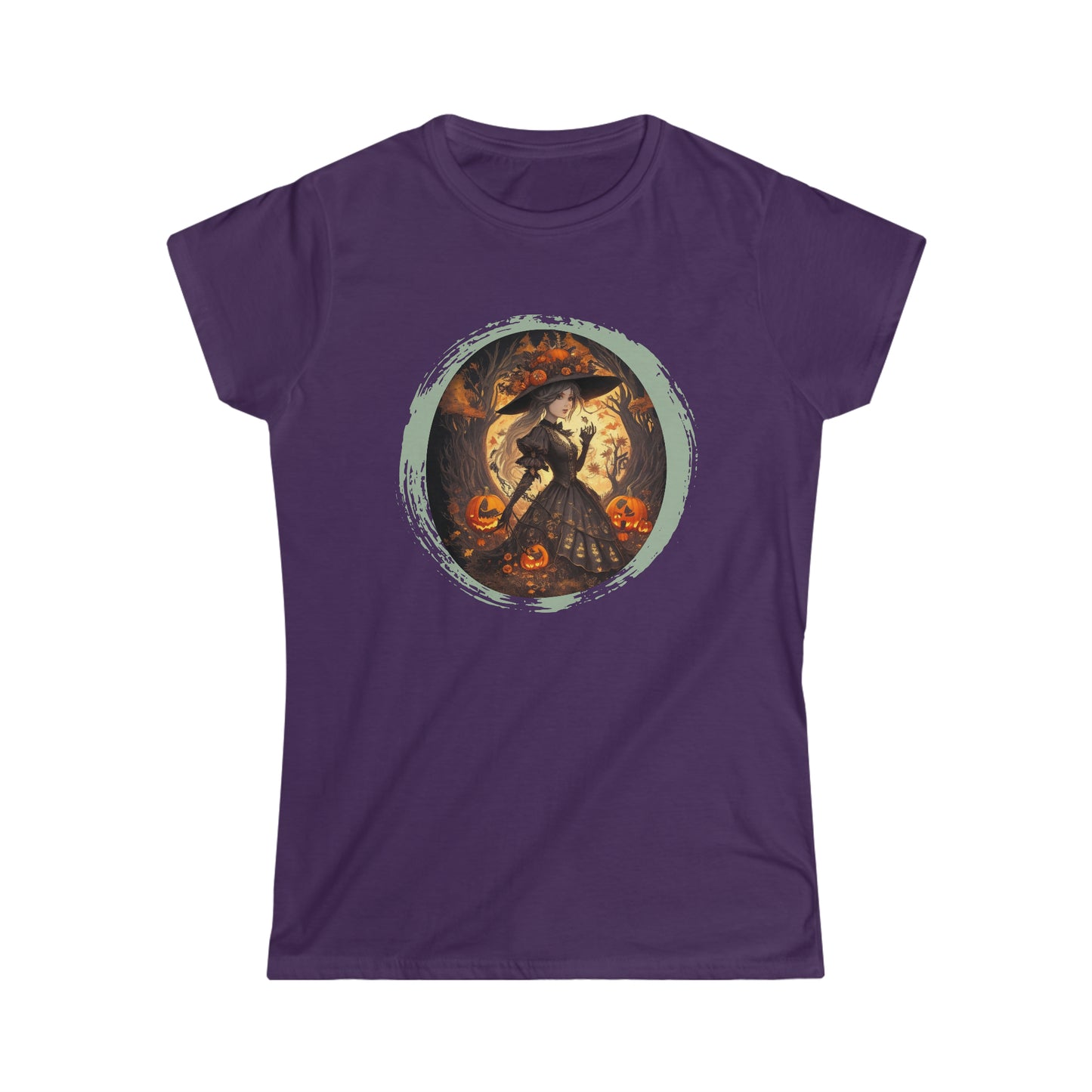 Camiseta Softstyle para mujer - Halloween - Miss Bruja - 01