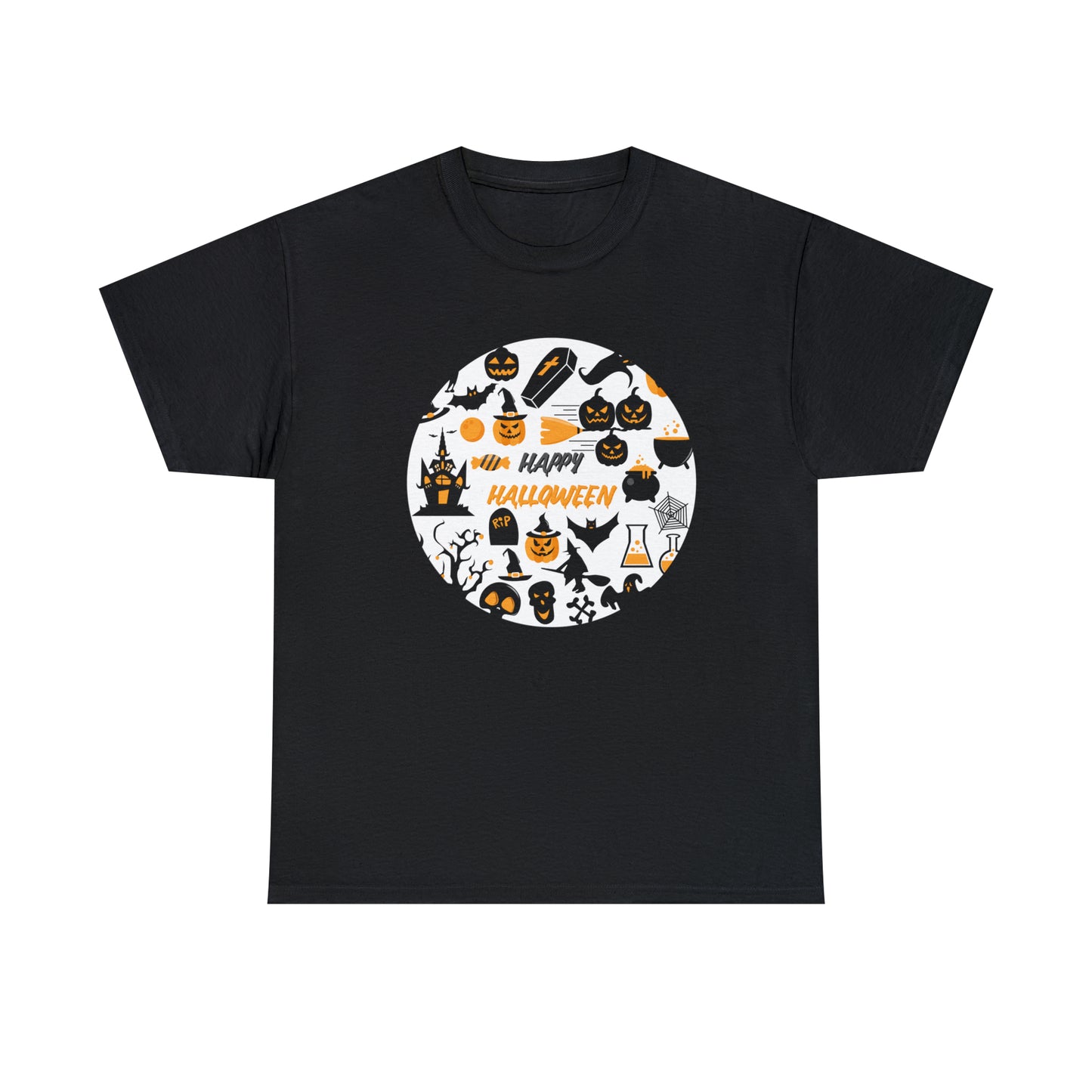 Tee-shirt unisexe en coton lourd - Joyeux Halloween