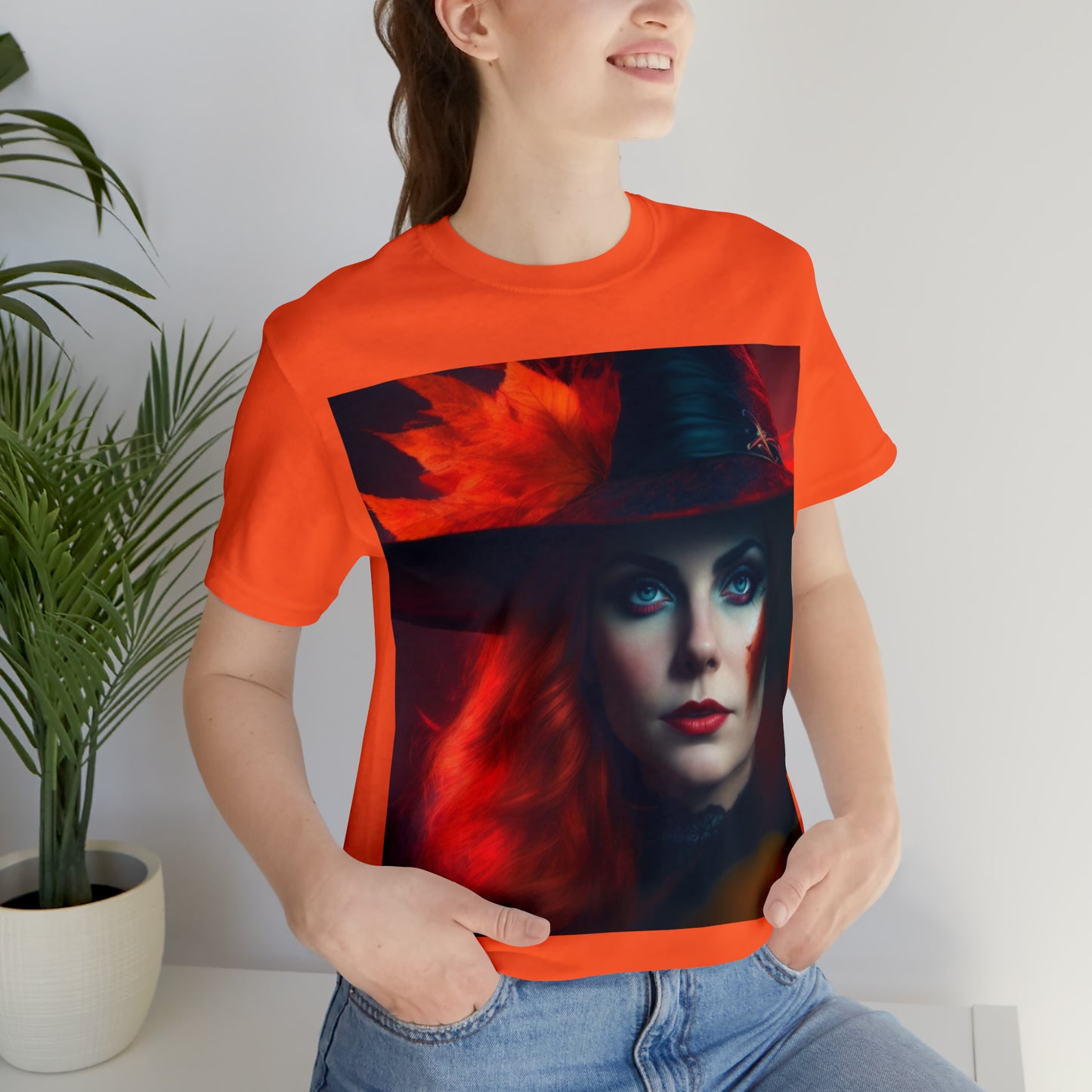 Camiseta de manga corta unisex Jersey - Halloween Witch AI - 03