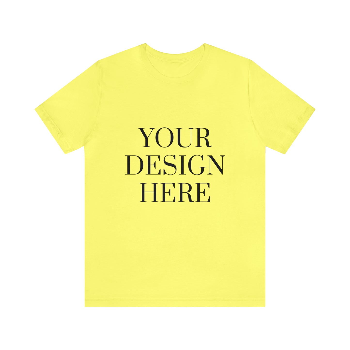 Camiseta de manga corta unisex Jersey - Personalizada - Tu diseño aquí - 01
