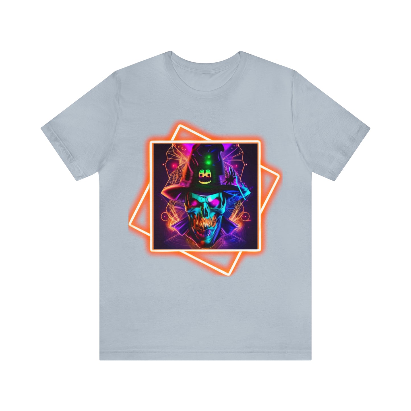 Camiseta de manga corta unisex Jersey - Calaveras de brujas de Halloween - 03