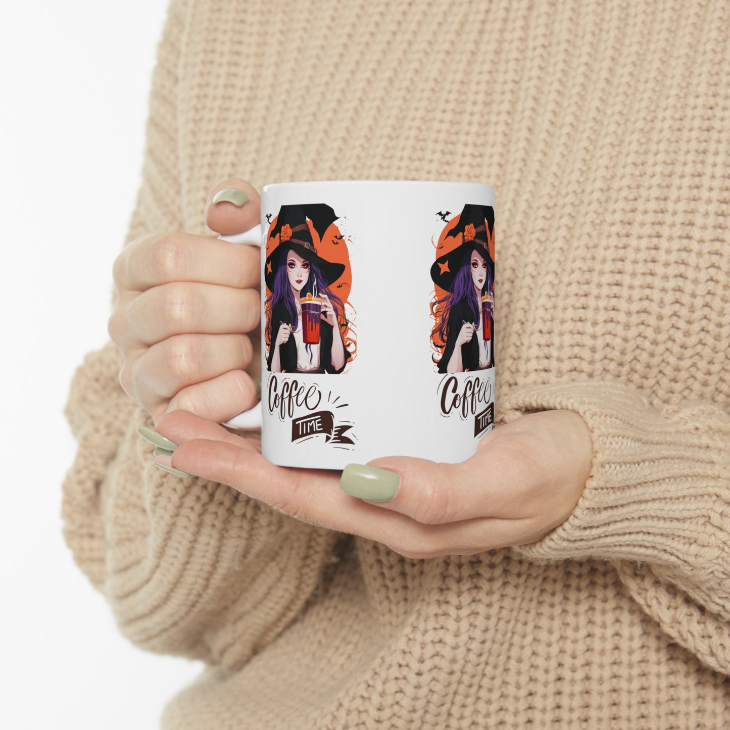 Mug en céramique 11oz - Sorcière d'Halloween - 03