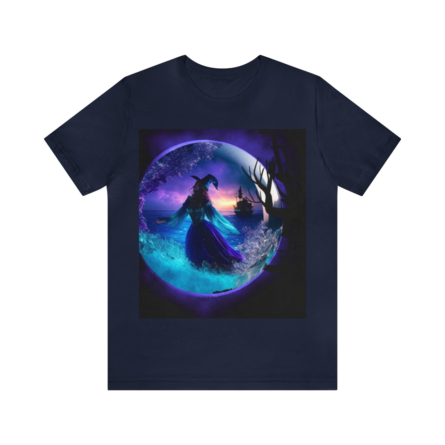 Camiseta de manga corta unisex Jersey - Halloween Witch AI - 02