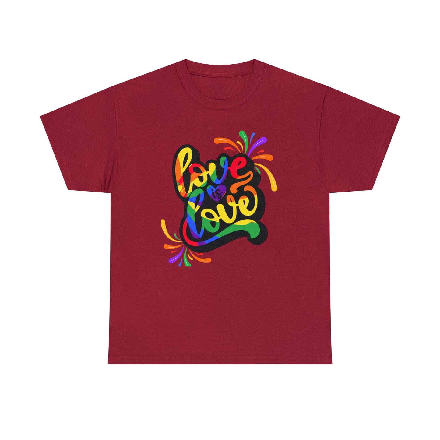 Camiseta unisex de algodón pesado - El amor es amor - 01
