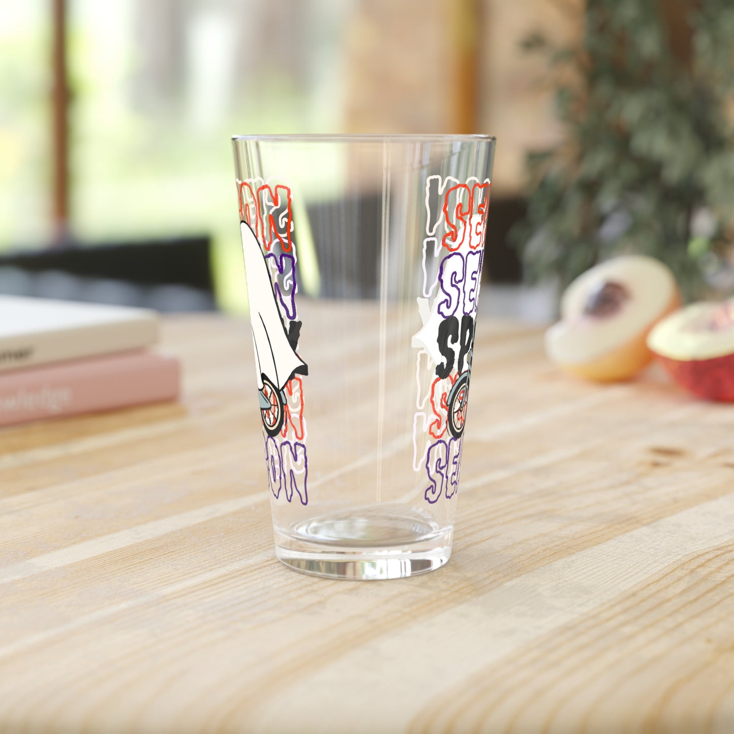 Vaso de pinta, 16 oz - Halloween - Pequeño fantasma - 18
