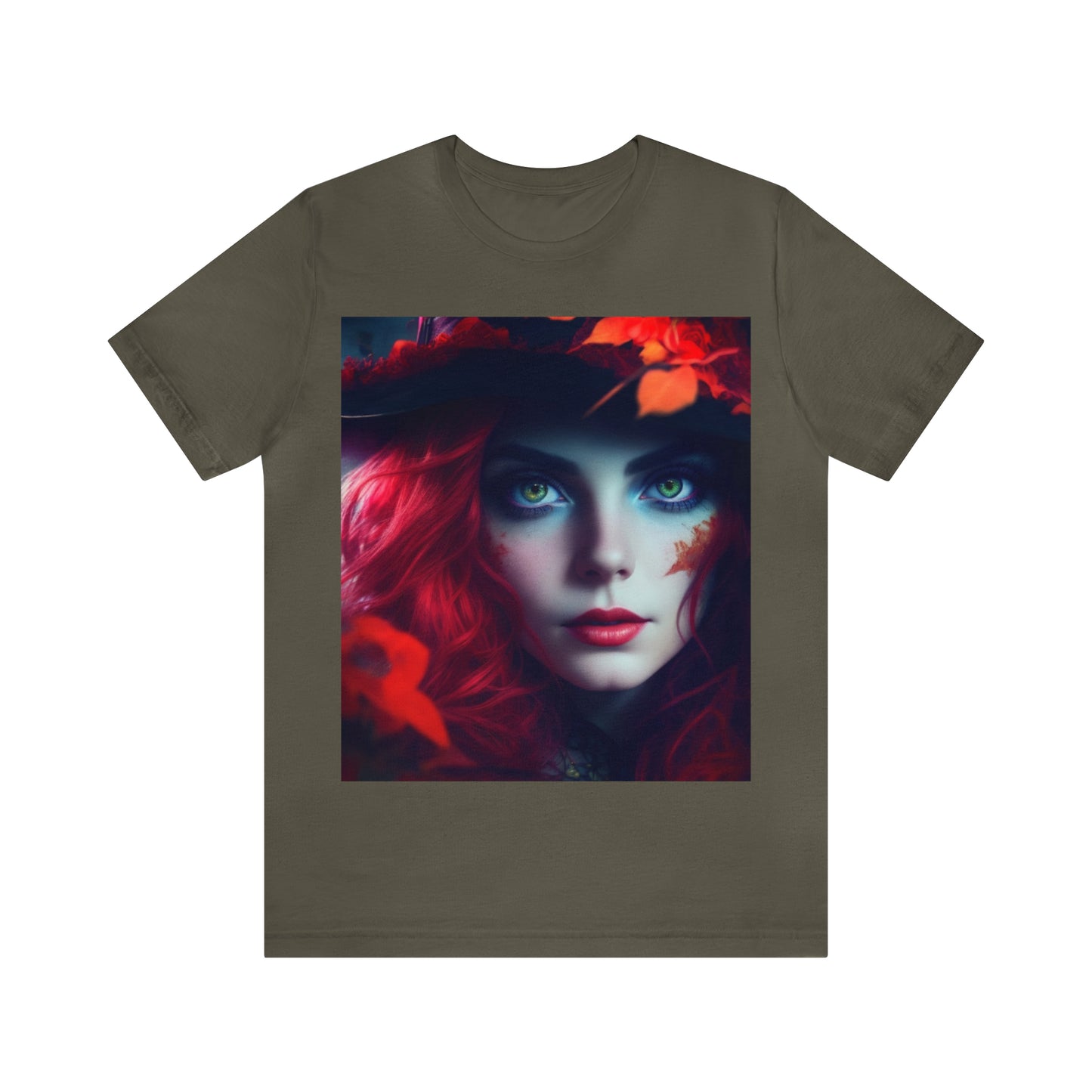Camiseta de manga corta unisex Jersey - Halloween Witch AI - 04