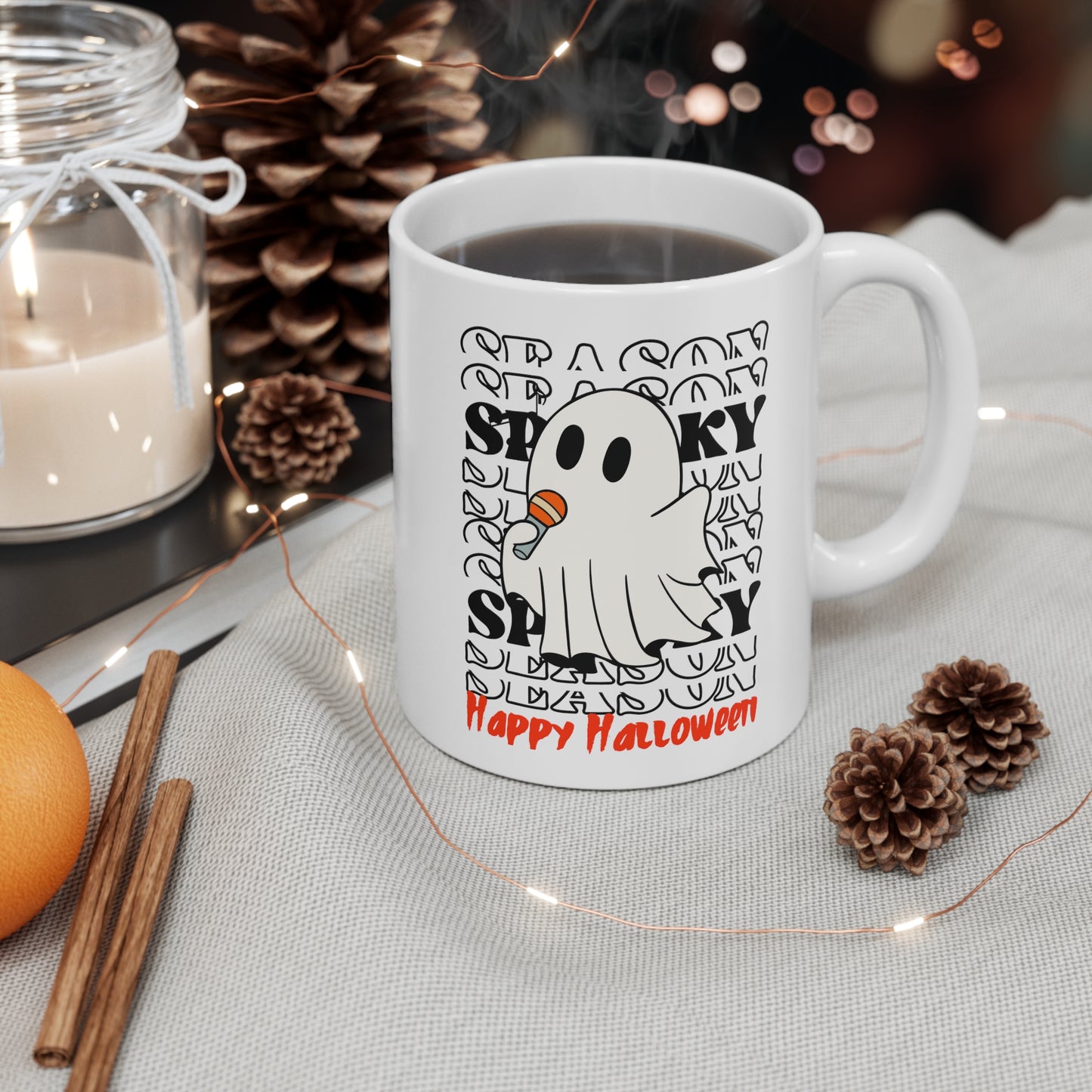 Taza de Cerámica 11oz - Halloween - Pequeño Fantasma - 06