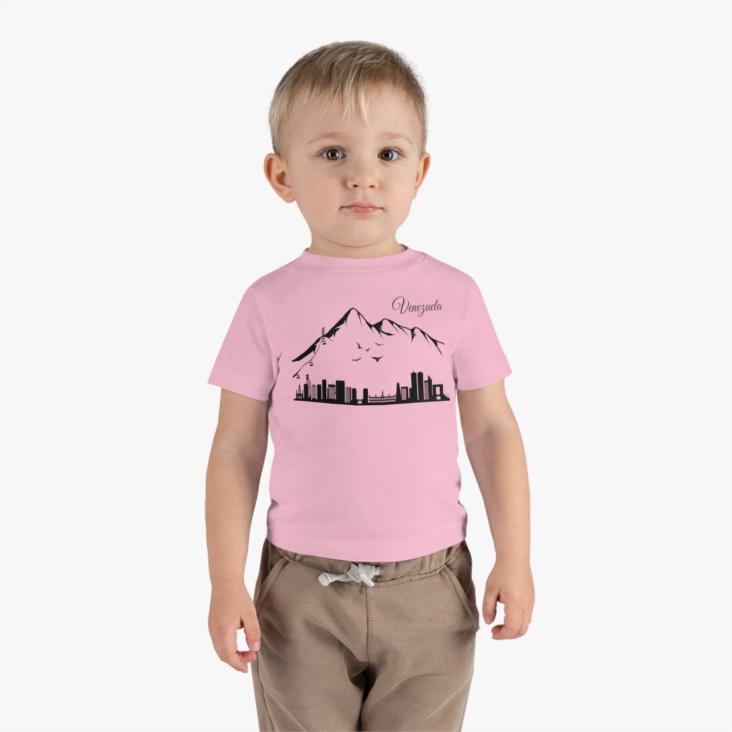 Camiseta Infantil Jersey de Algodón - Silueta de Caracas
