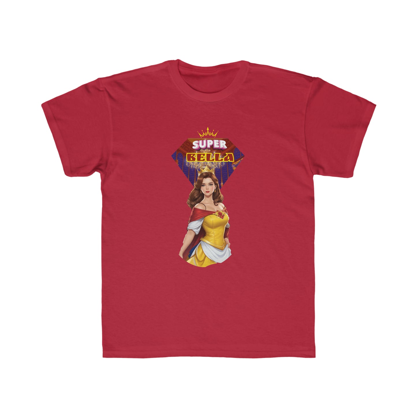 Camiseta de corte regular para niños - Princesas Heroína Bella