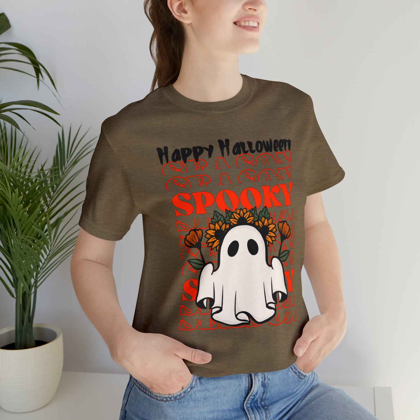 Camiseta de manga corta Unisex Jersey - Halloween - Pequeño Fantasma - 11