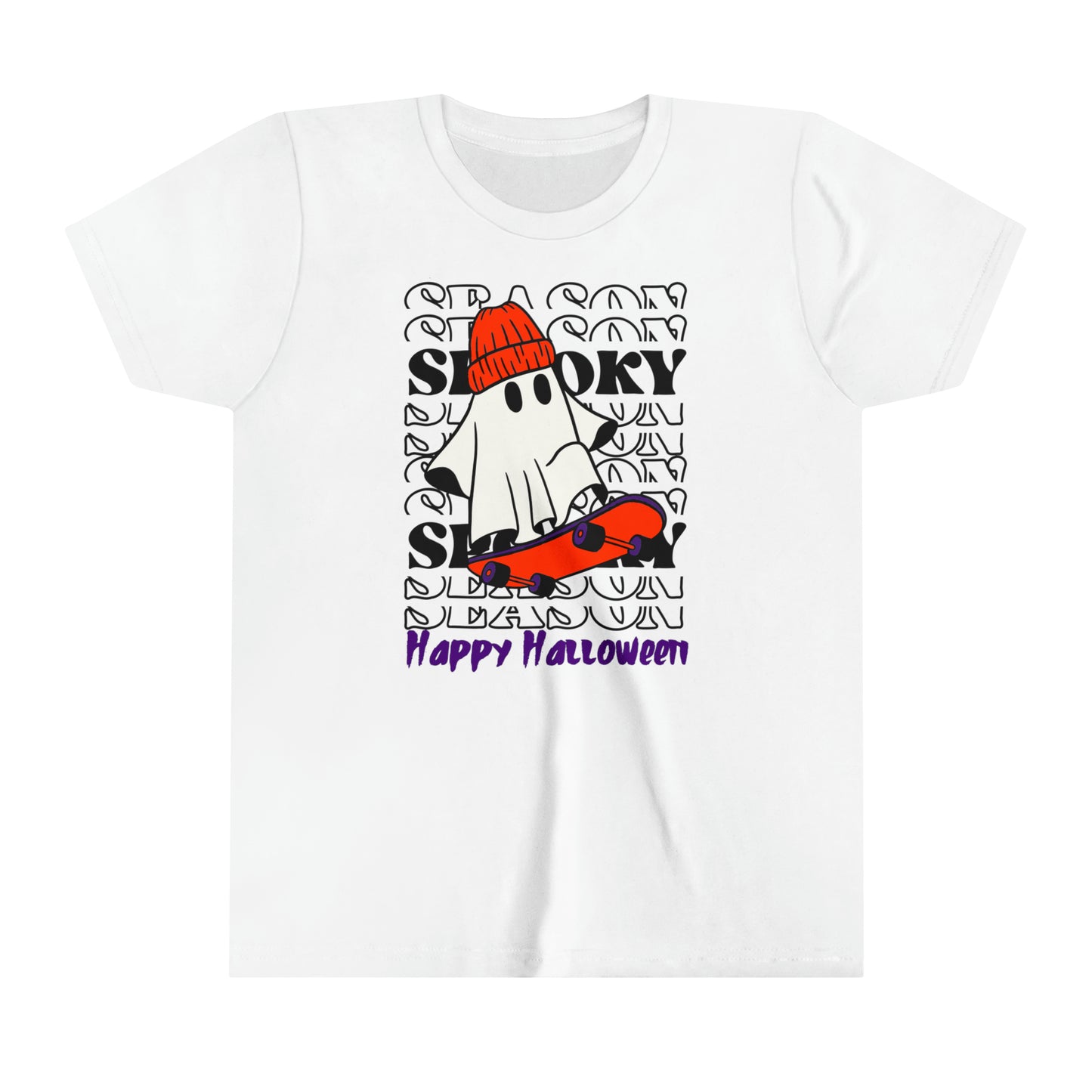 T-shirt à manches courtes pour jeunes - Halloween - Petit Fantôme - 02