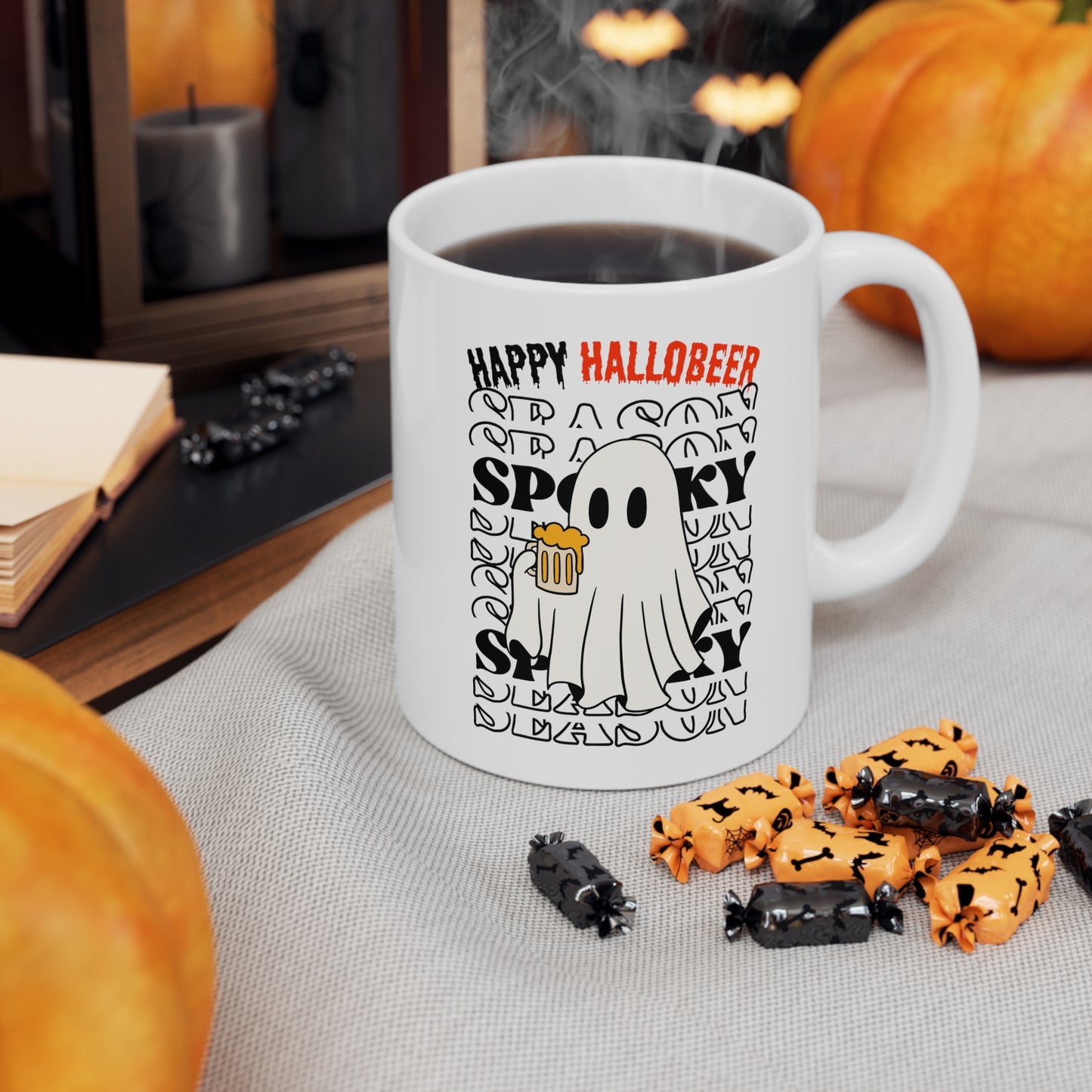 Taza de Cerámica 11oz - Halloween - Pequeño Fantasma - 01