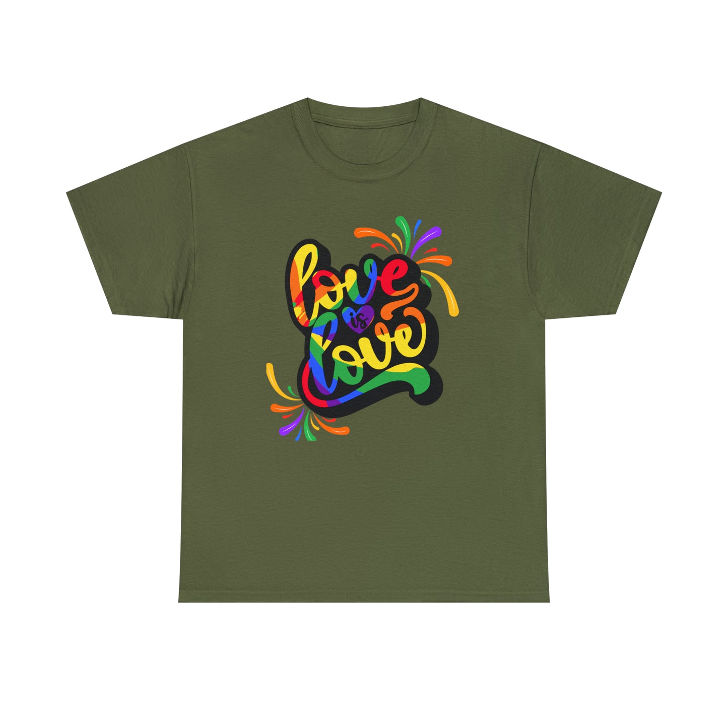 Camiseta unisex de algodón pesado - El amor es amor - 01