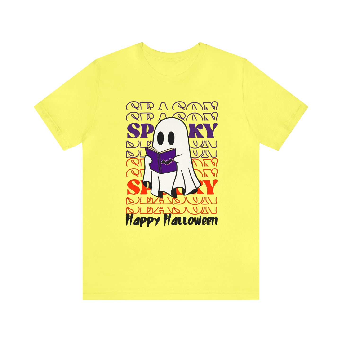 Tee-shirt à manches courtes en jersey unisexe - Halloween - Petit Fantôme - 07