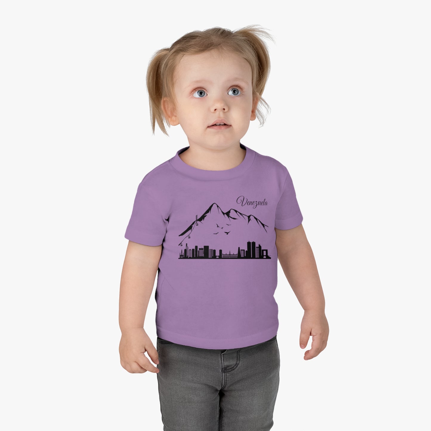 Camiseta Infantil Jersey de Algodón - Silueta de Caracas
