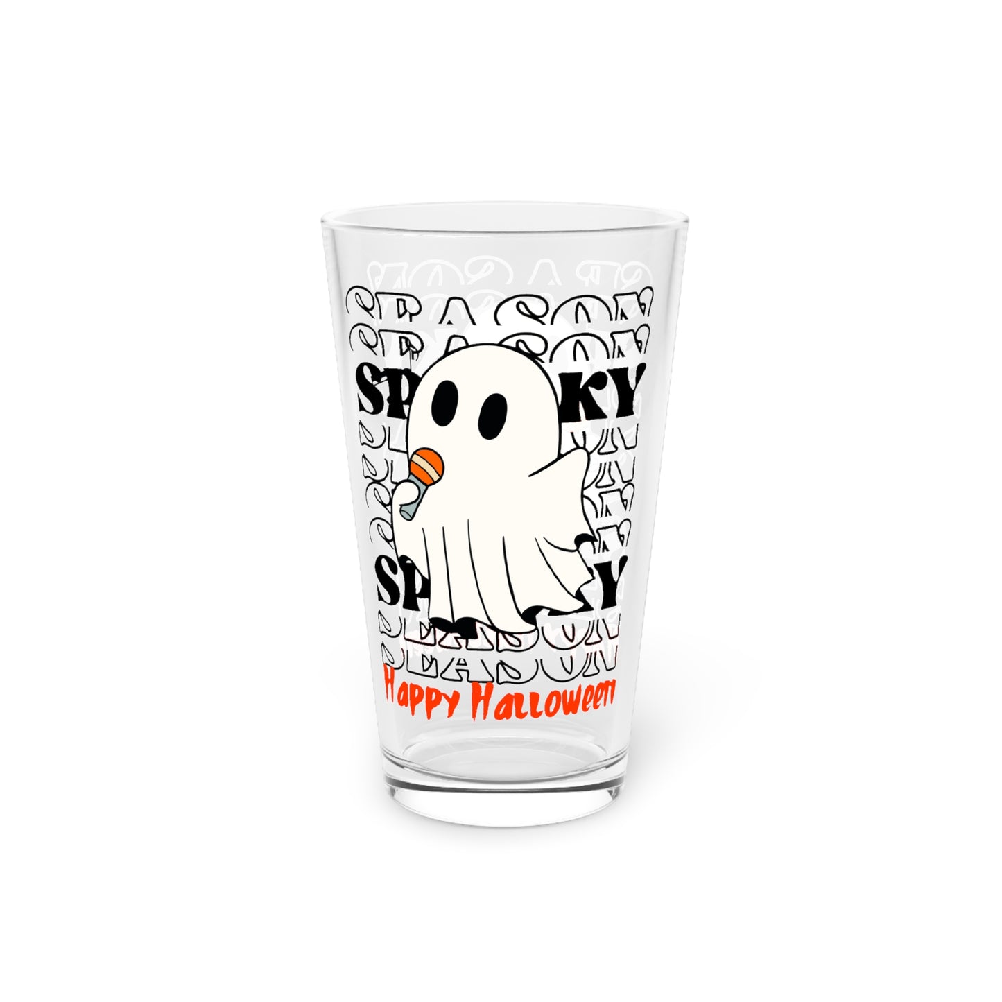 Verre à pinte, 16oz - Halloween - Petit Fantôme - 06