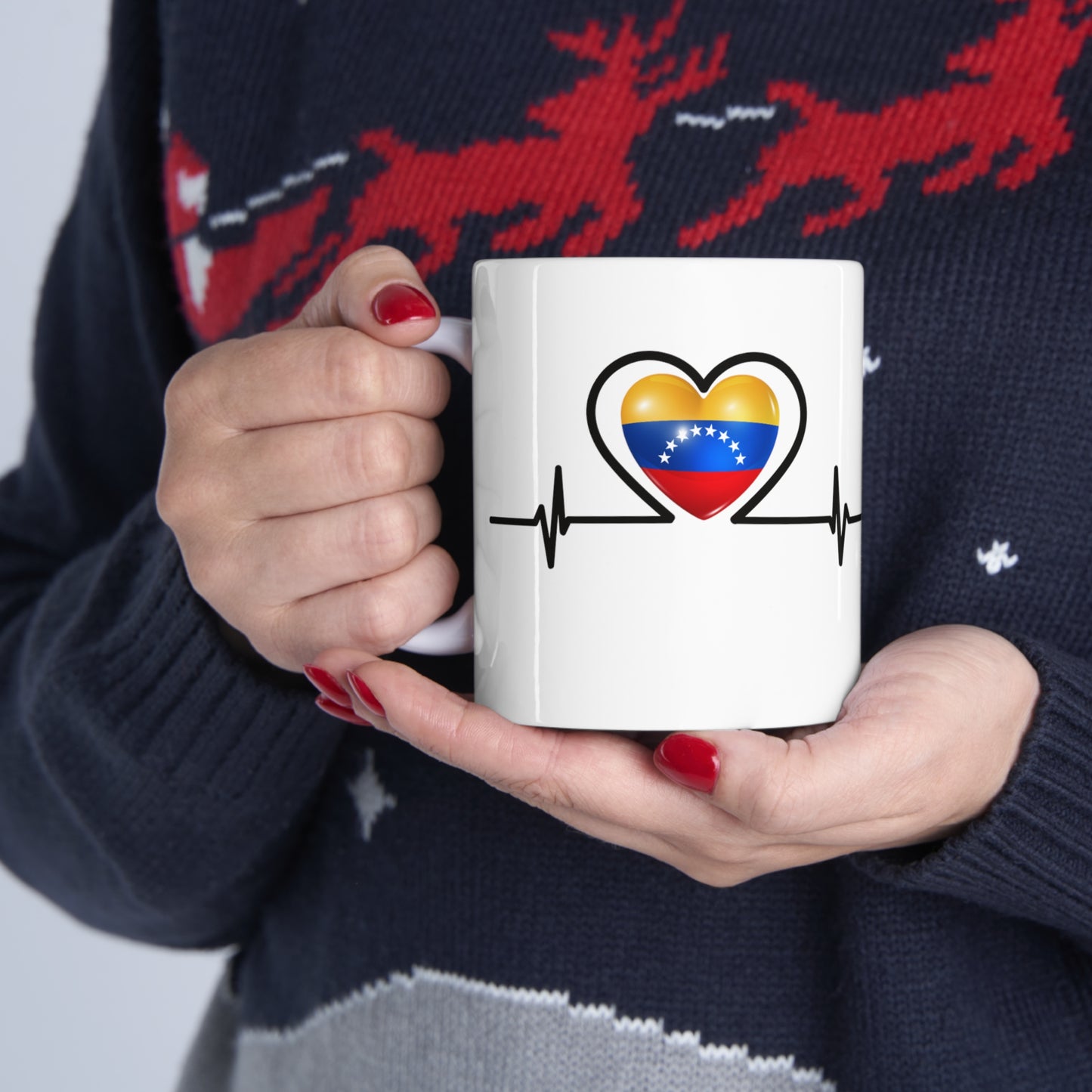 Taza de cerámica 11 oz - Bandera de Venezuela