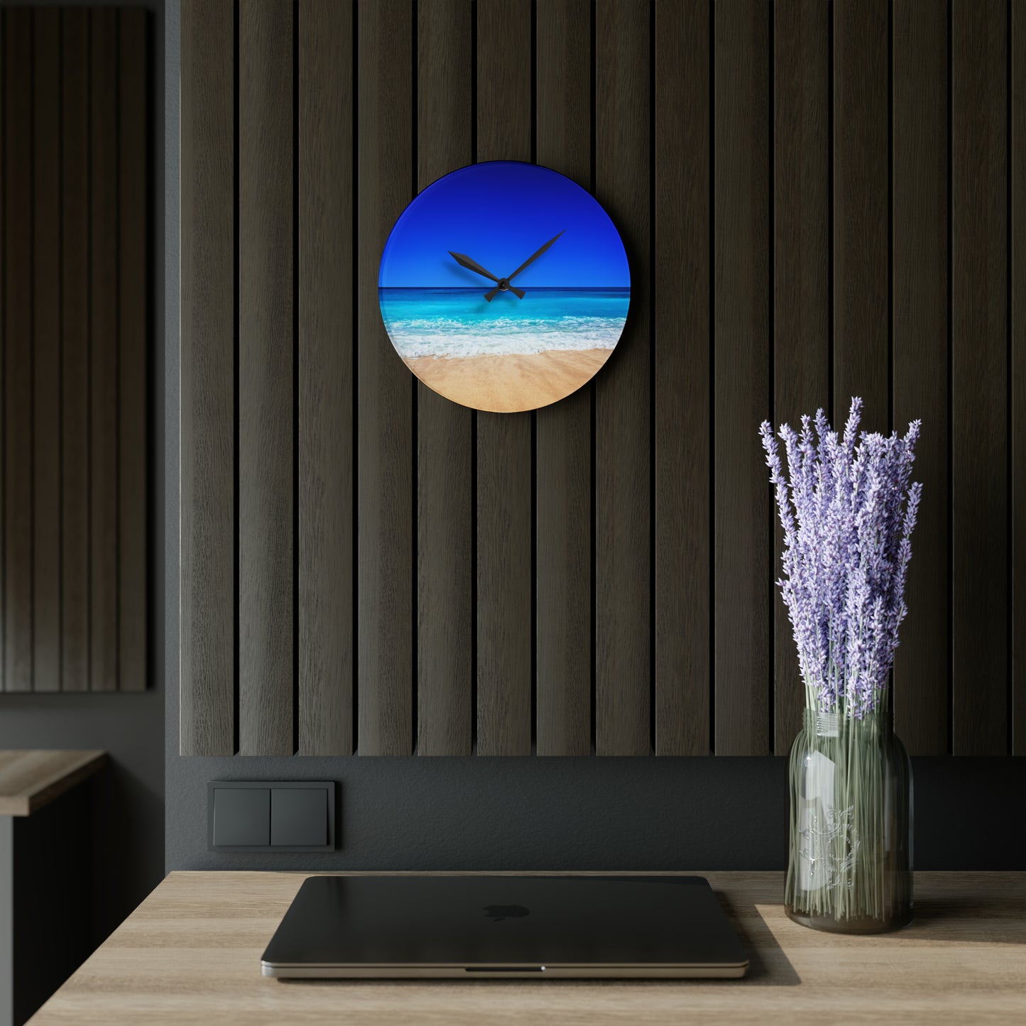 Reloj de pared acrílico - Playa