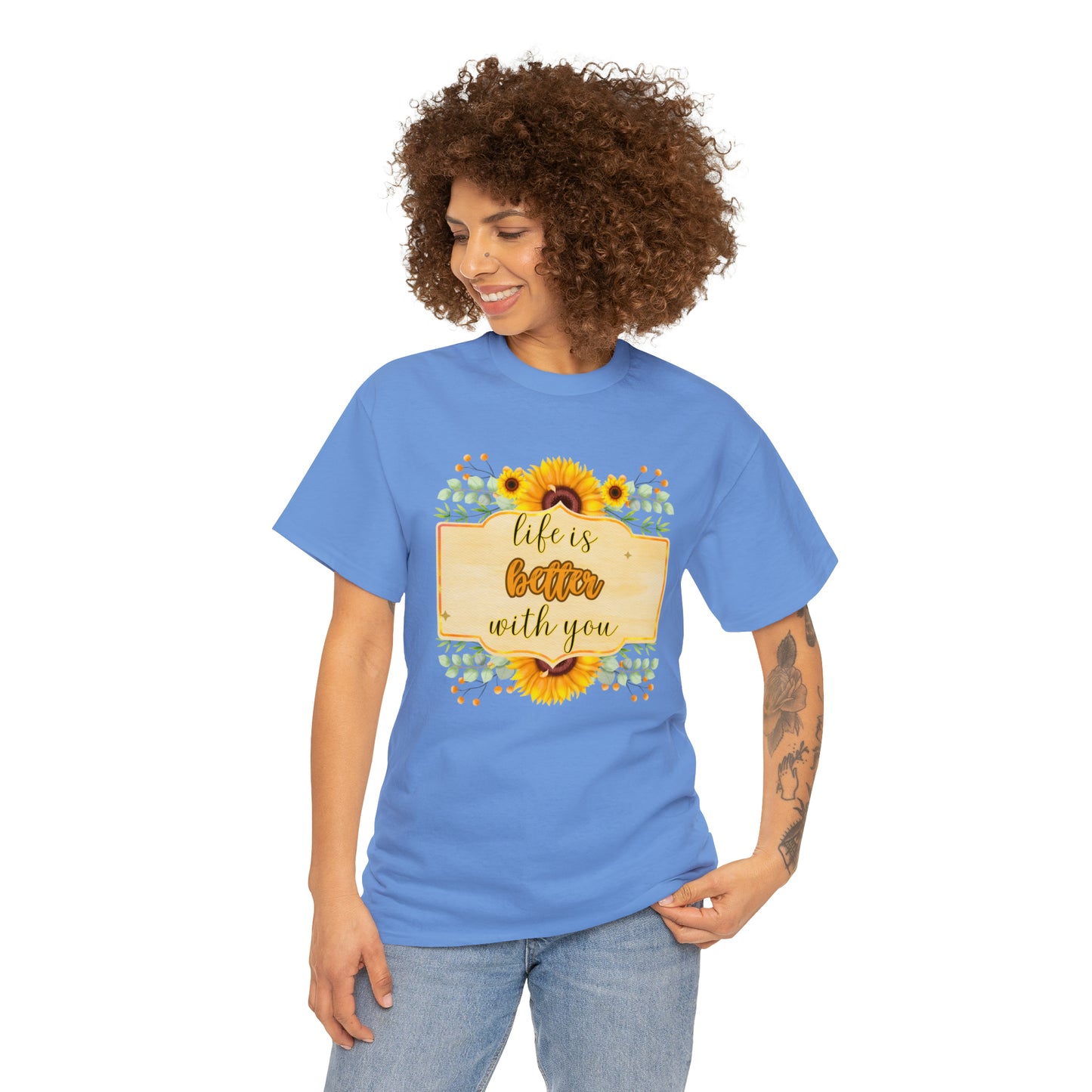 Camiseta unisex de algodón pesado - Amor y libertad - 08