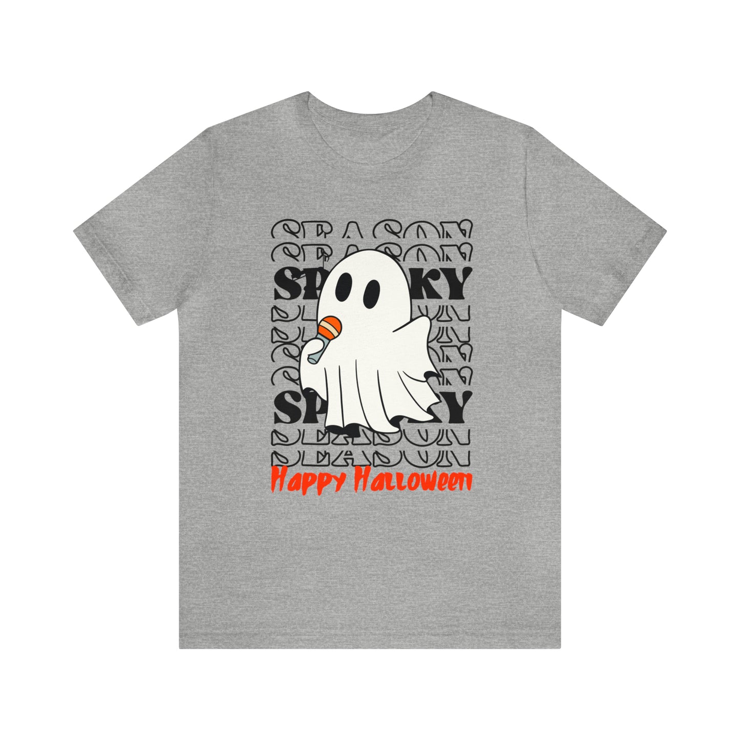 Camiseta de manga corta de jersey unisex - Halloween - Pequeño fantasma - 06