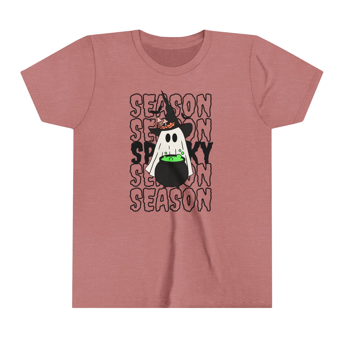 T-shirt à manches courtes pour jeunes - Halloween - Petit Fantôme - 14