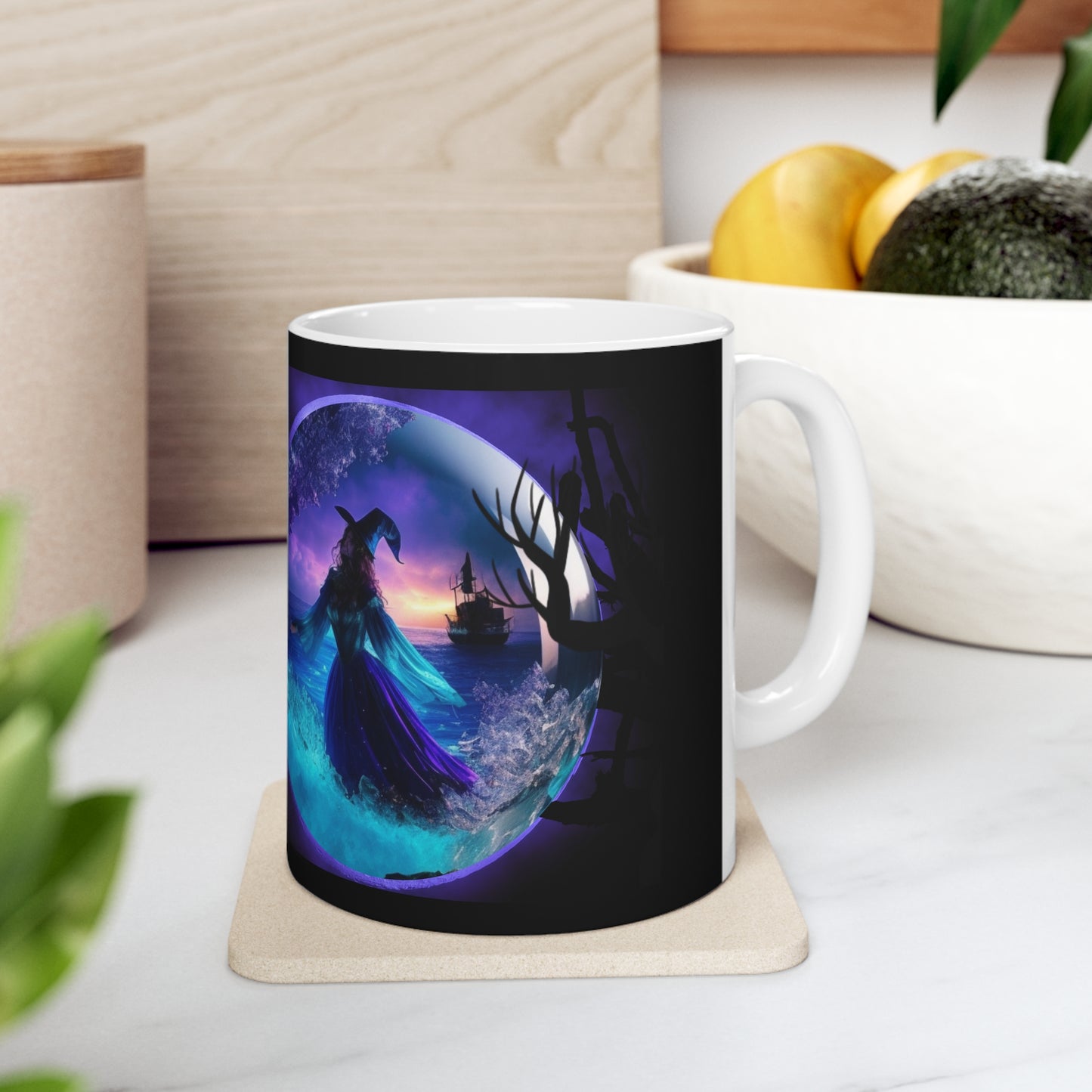 Taza de Cerámica 11oz - Bruja de Halloween AI - 02