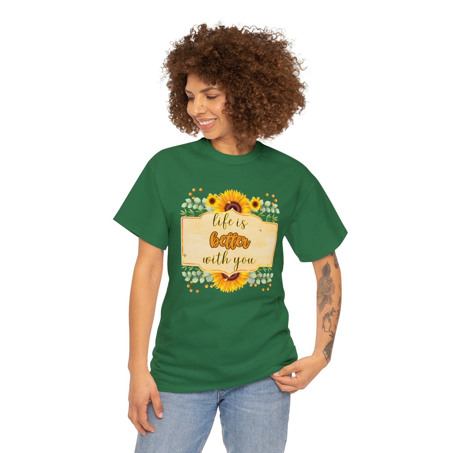Camiseta unisex de algodón pesado - Amor y libertad - 08