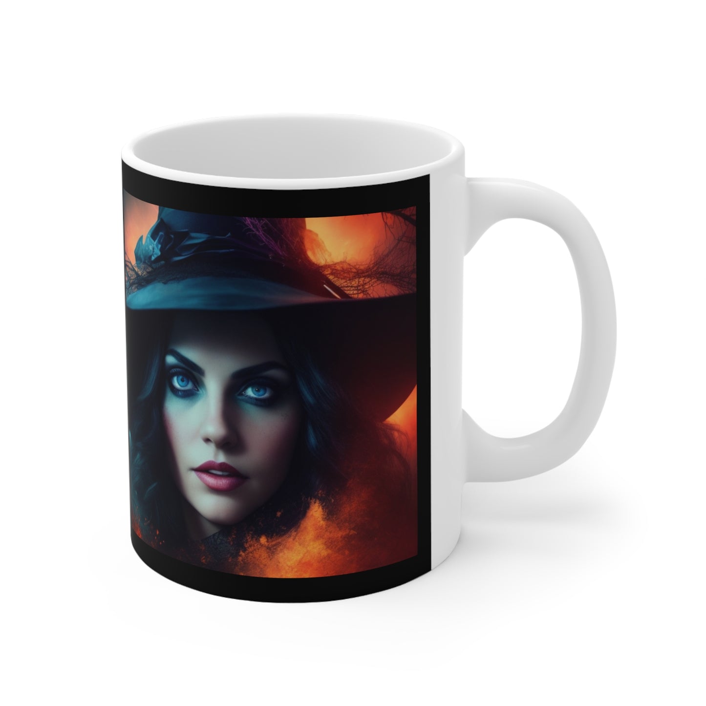 Taza de Cerámica 11oz - Bruja de Halloween AI - 07