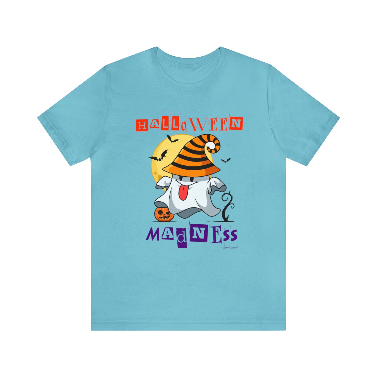 Camiseta de manga corta de jersey unisex - Halloween - Pequeño fantasma - 04