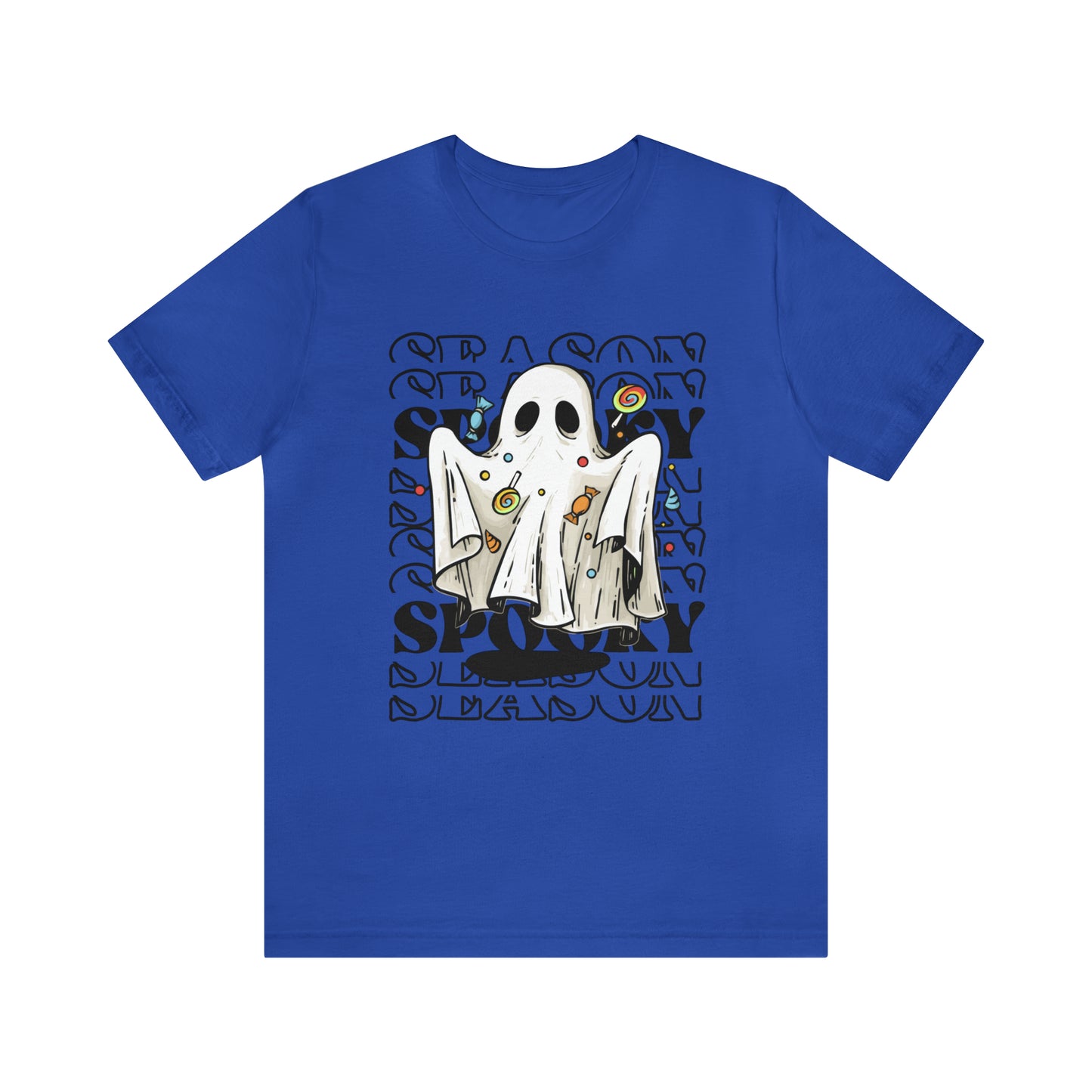 Tee-shirt à manches courtes en jersey unisexe - Halloween - Petit Fantôme - 05