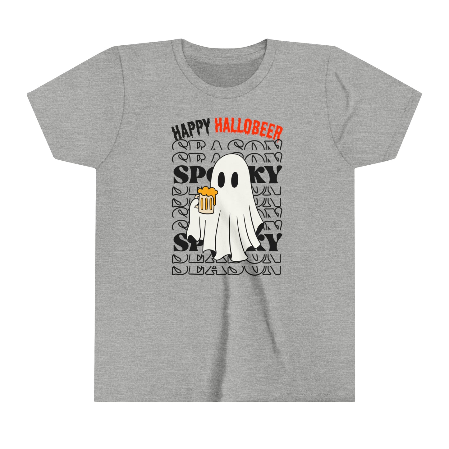 T-shirt à manches courtes pour jeunes - Halloween - Petit Fantôme - 01