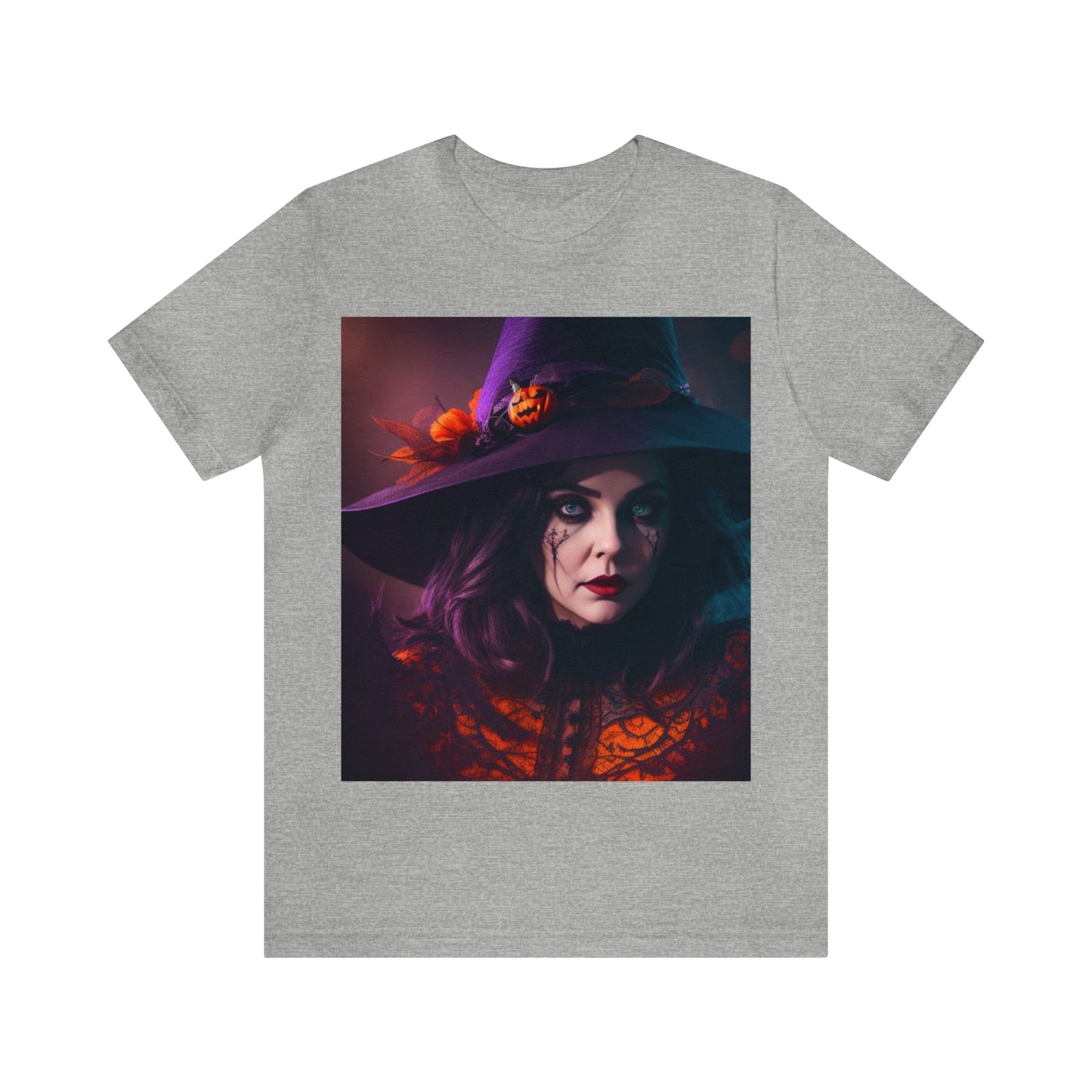 Camiseta de manga corta unisex Jersey - Halloween Witch AI - 05