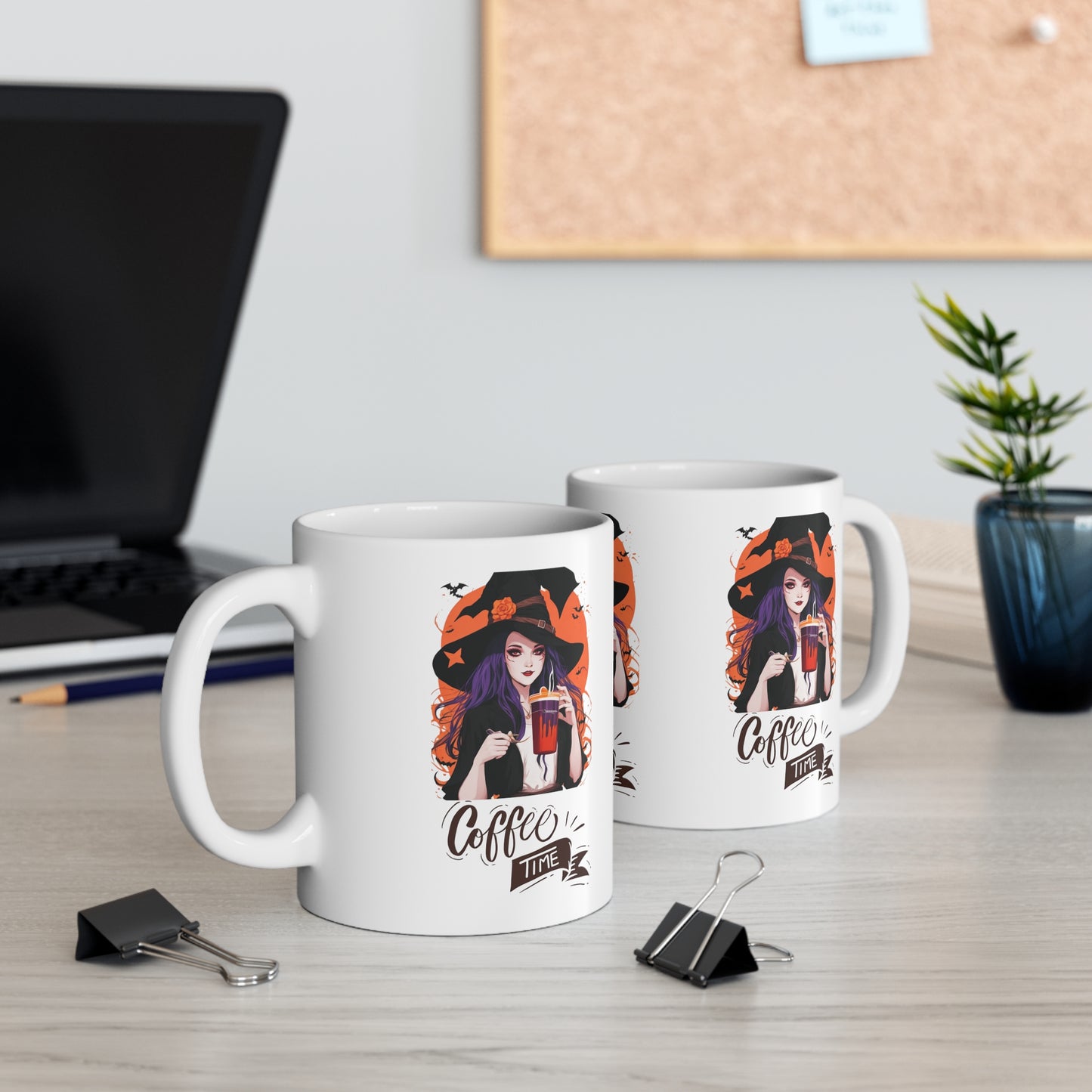Mug en céramique 11oz - Sorcière d'Halloween - 03
