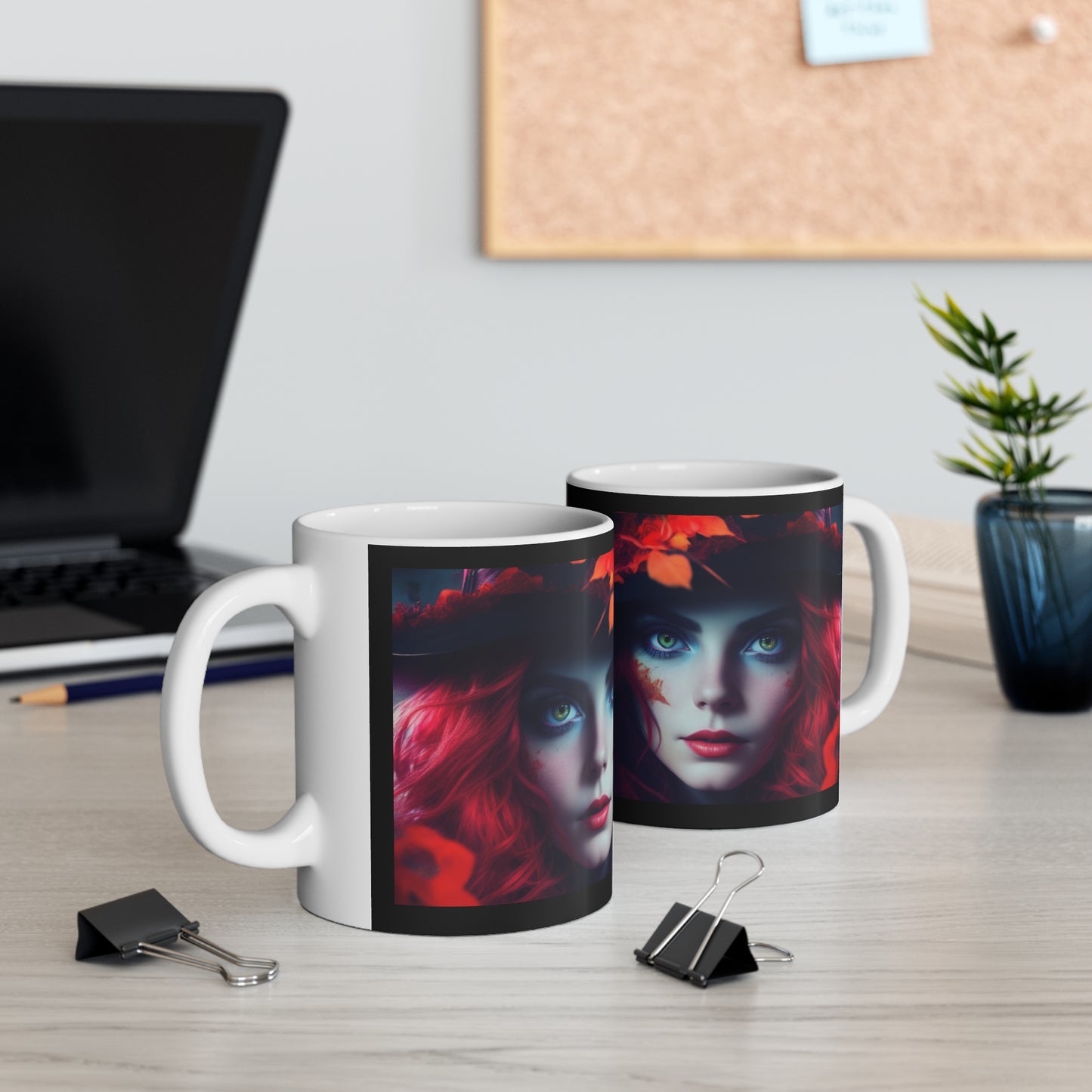 Taza de Cerámica 11oz - Bruja de Halloween AI - 04