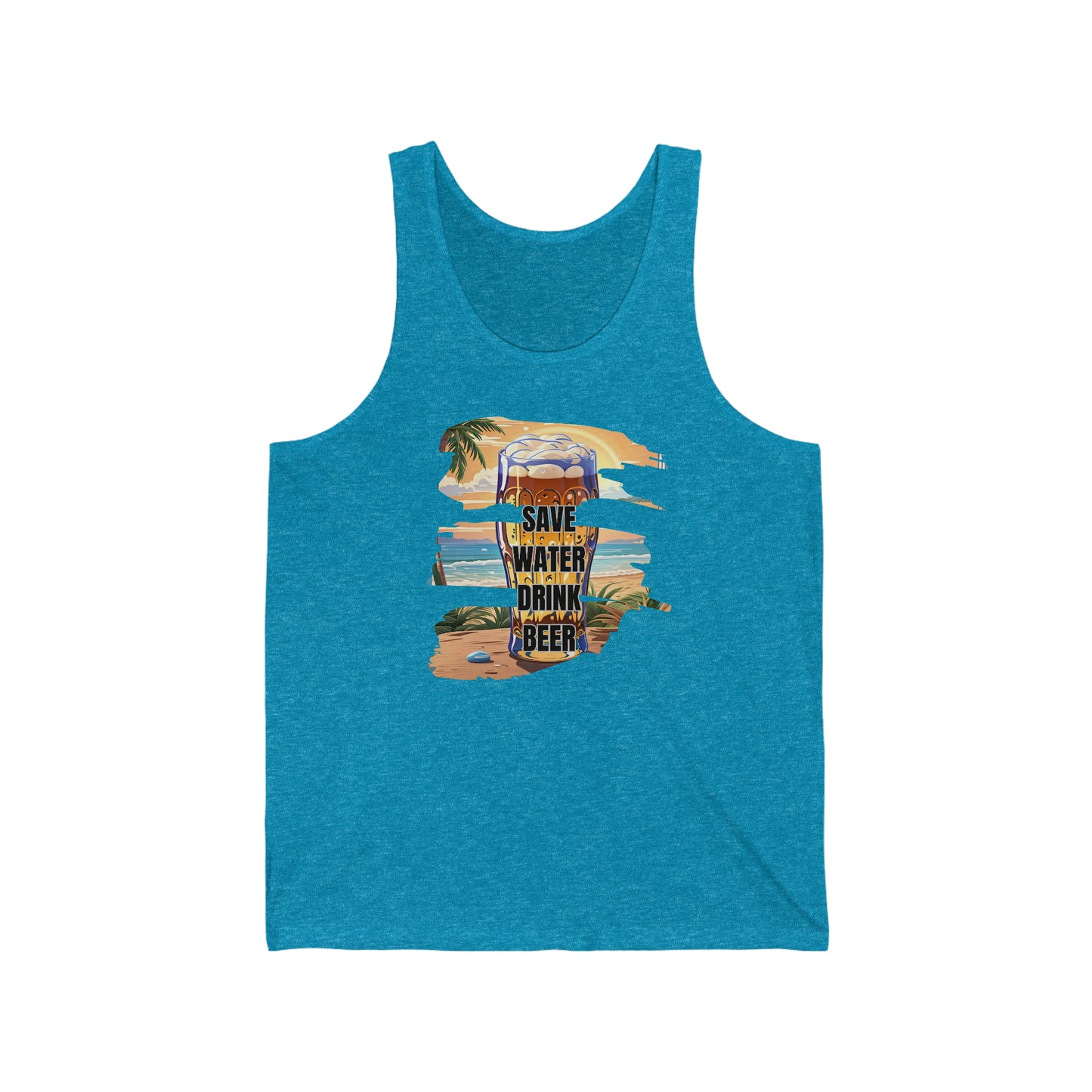 Unisex Jersey Tank - Glass of beer